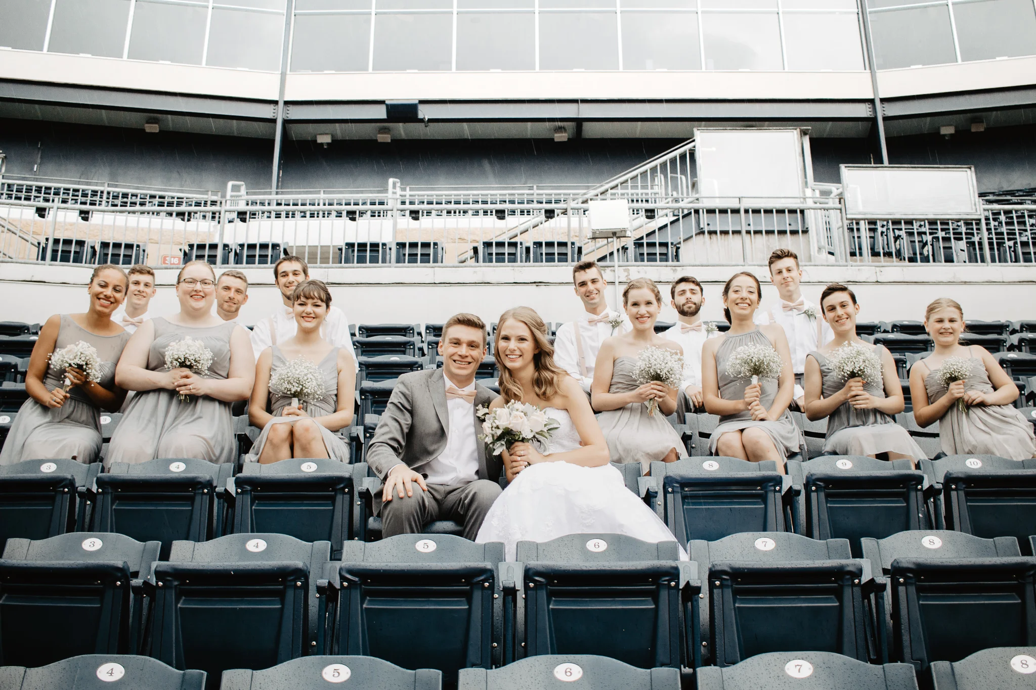 Blush + Gray Pittsburgh PNC Park Wedding | Ohio Wedding Photographer | Catherine Milliron Photography