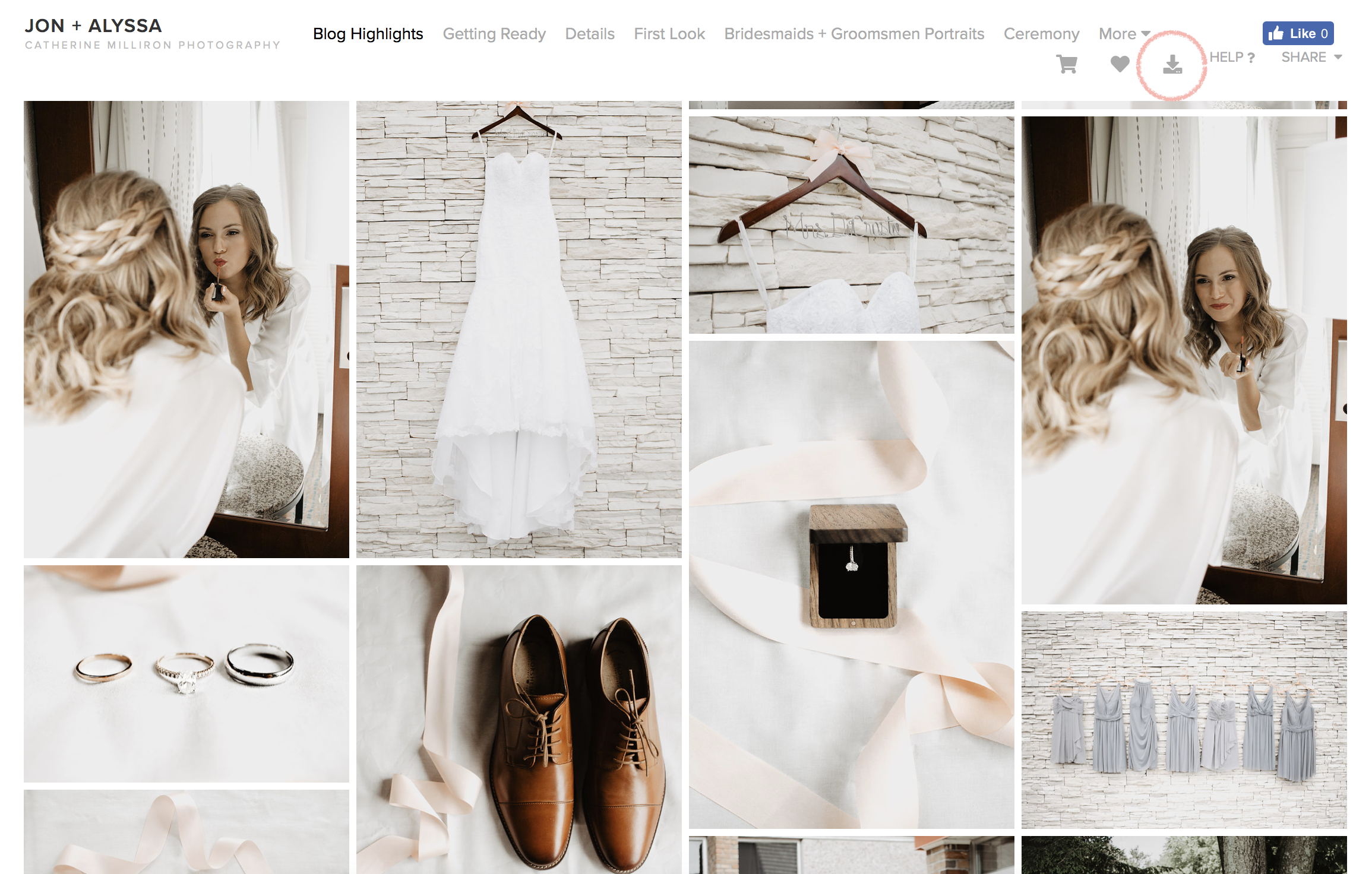 How to Use Your Pixieset Gallery | Ohio Wedding + Engagement Photographer | Catherine Milliron Photography
