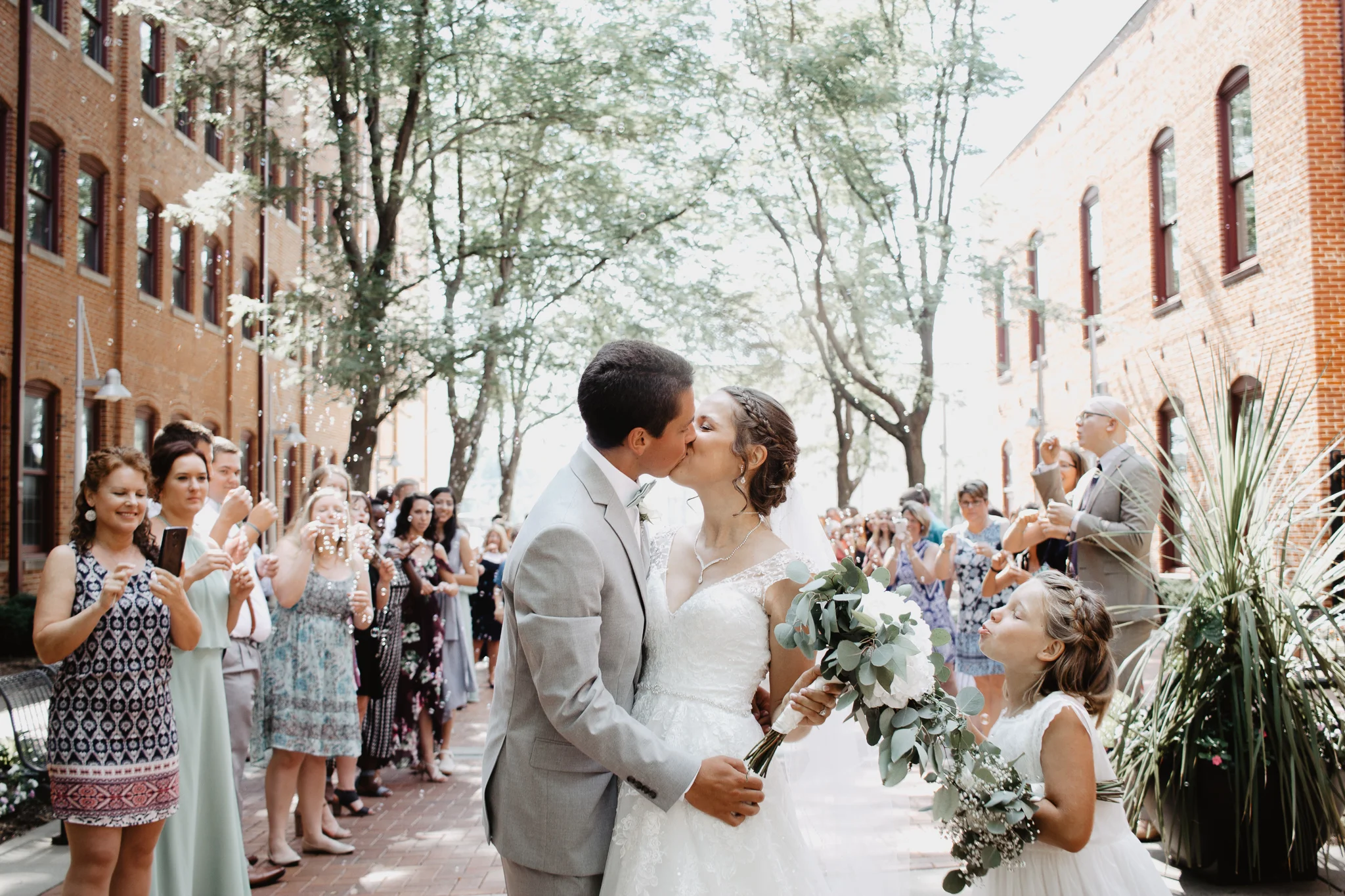 Sage + Gray Iowa Warehouse Wedding | Des Moines Wedding Photographer | Catherine Milliron Photography
