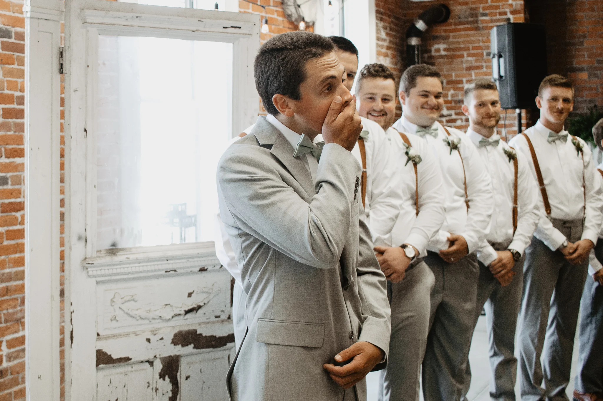 Sage + Gray Iowa Warehouse Wedding | Des Moines Wedding Photographer | Catherine Milliron Photography