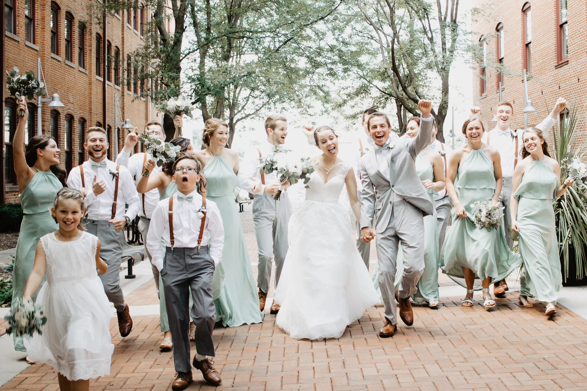 Sage + Gray Iowa Warehouse Wedding | Des Moines Wedding Photographer | Catherine Milliron Photography