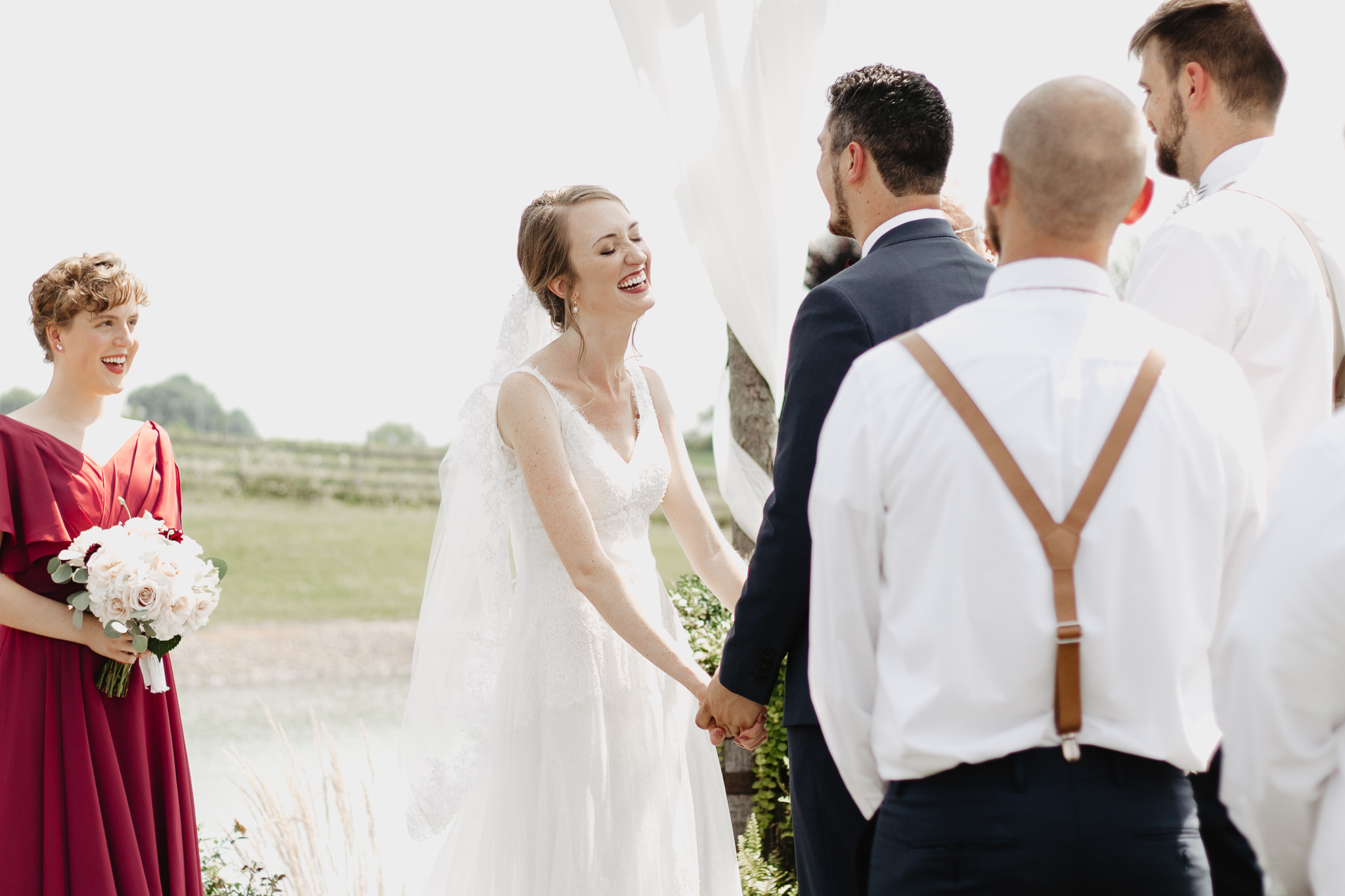 Mackenzie + Josiah | Mulberry and Blush Cleveland Peacock Ridge Barn Wedding | Catherine Milliron Photography | Ohio Wedding + Engagement Photographer