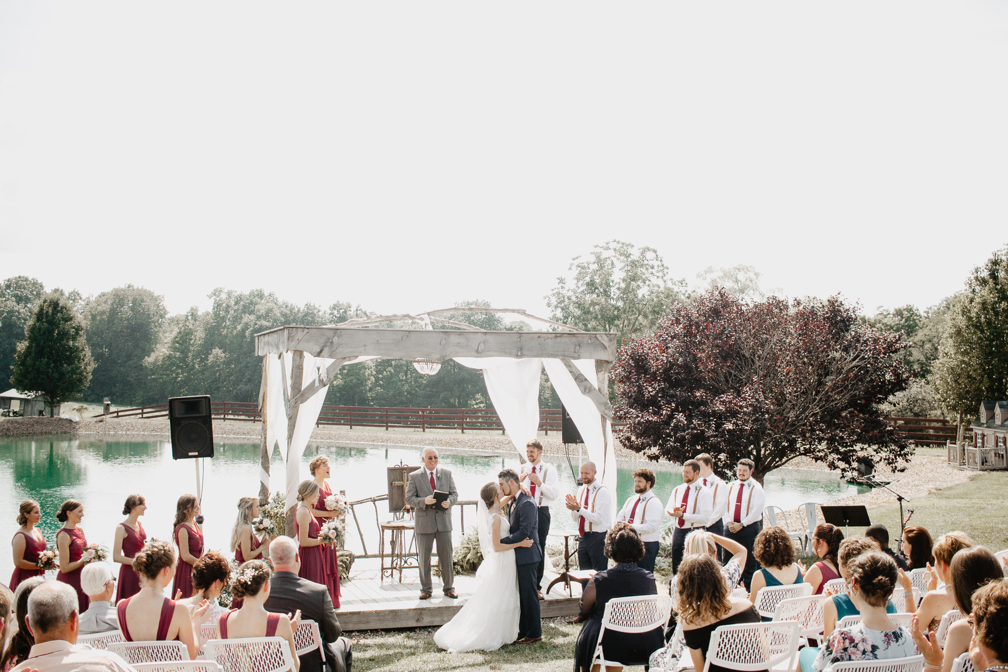 Mackenzie + Josiah | Mulberry and Blush Cleveland Peacock Ridge Barn Wedding | Catherine Milliron Photography | Ohio Wedding + Engagement Photographer