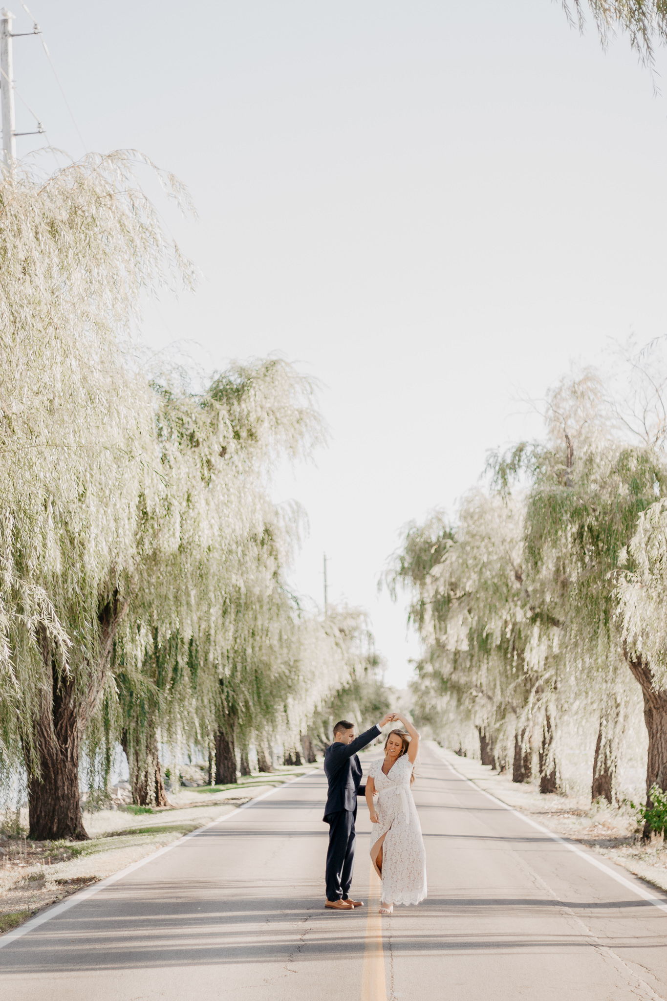 Taryn + Dan | Cleveland Waterfront Sunset Engagement Session | Columbus Wedding + Engagement Photographer | Catherine Milliron Photography