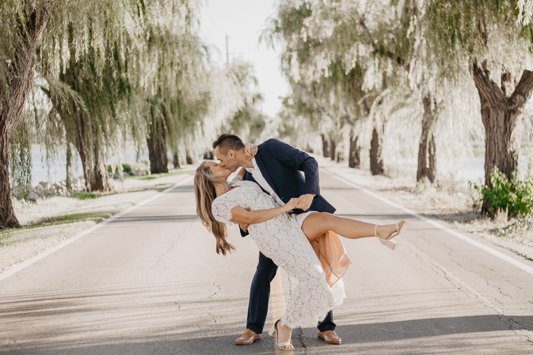 Taryn + Dan | Cleveland Waterfront Sunset Engagement Session | Columbus Wedding + Engagement Photographer | Catherine Milliron Photography