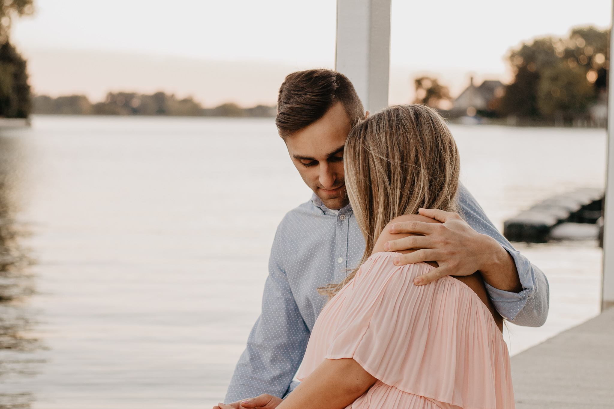 Taryn + Dan | Cleveland Waterfront Sunset Engagement Session | Columbus Wedding + Engagement Photographer | Catherine Milliron Photography