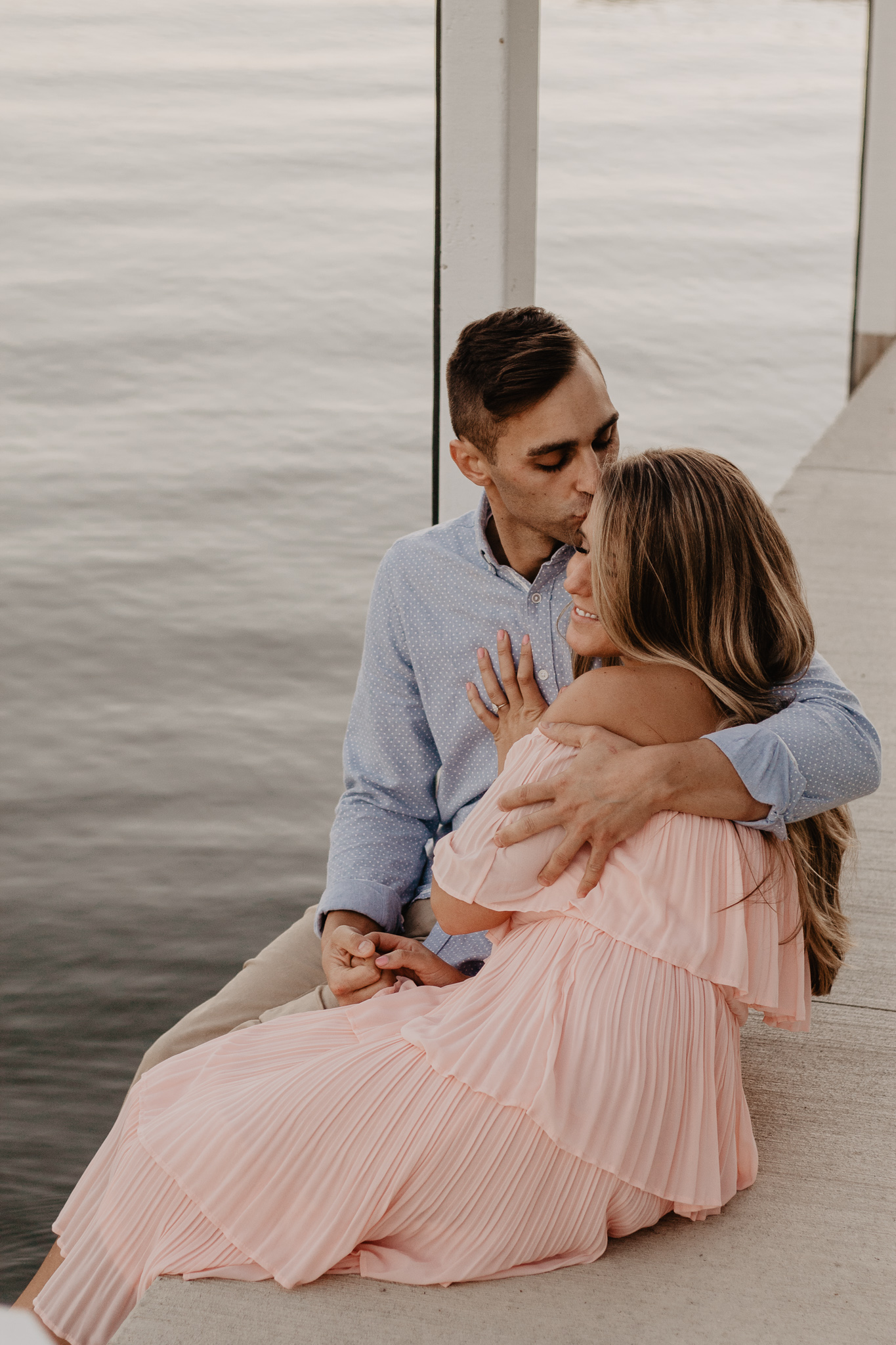 Taryn + Dan | Cleveland Waterfront Sunset Engagement Session | Columbus Wedding + Engagement Photographer | Catherine Milliron Photography