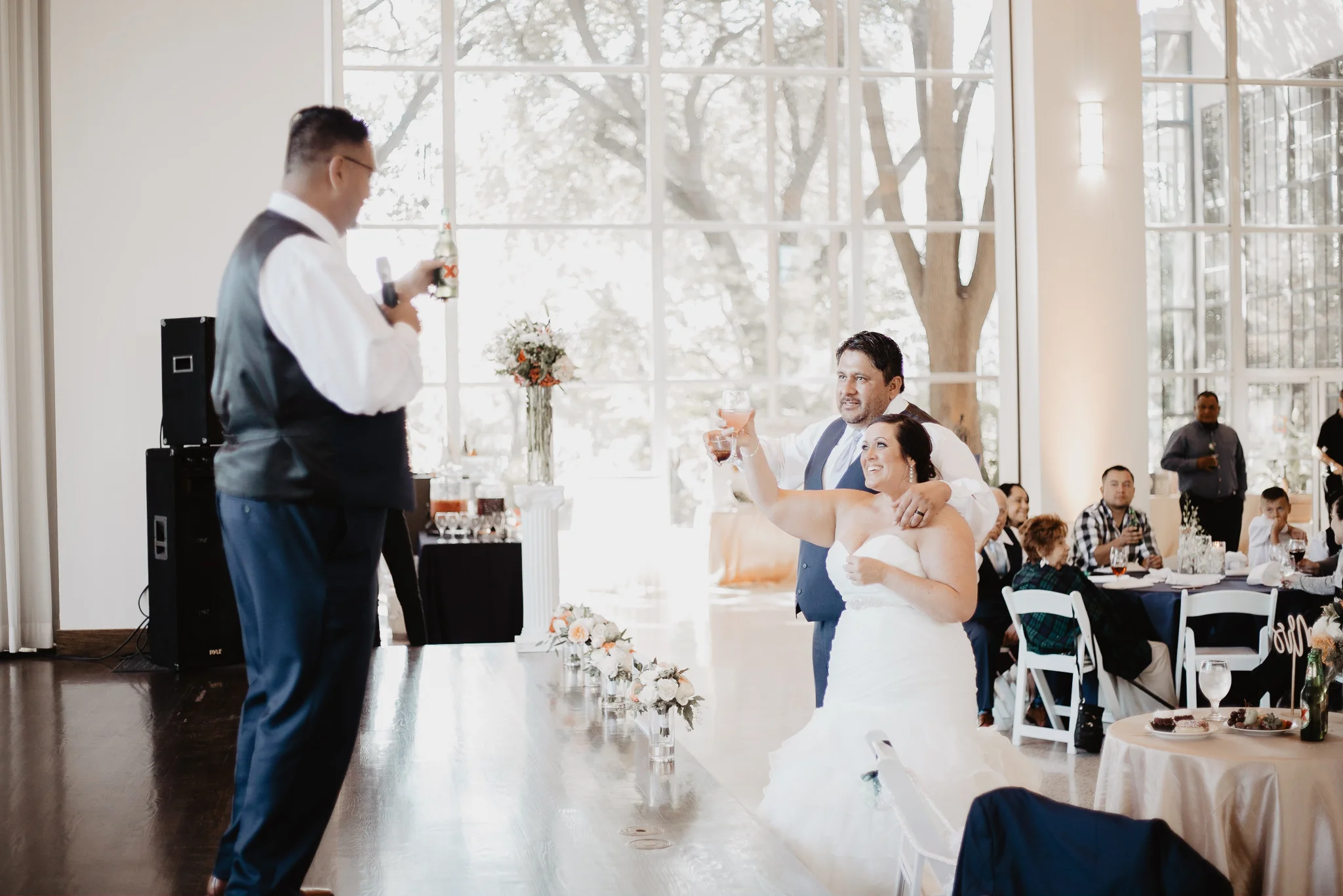 Heather + Javier | Navy and Gold Dallas Texas Discovery Gardens Botanical Wedding | Columbus and Dallas Wedding + Engagement Photographer | Catherine Milliron Photography