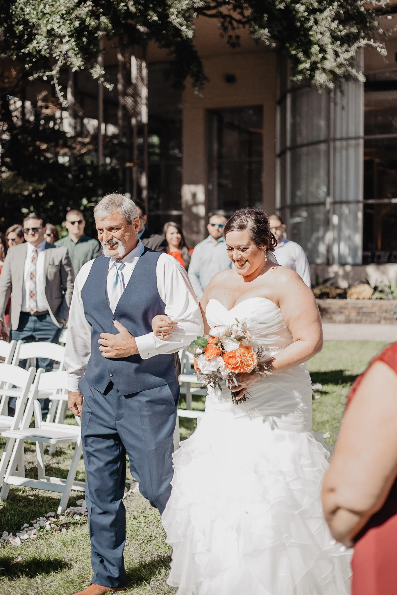 Heather + Javier | Navy and Gold Dallas Texas Discovery Gardens Botanical Wedding | Columbus and Dallas Wedding + Engagement Photographer | Catherine Milliron Photography