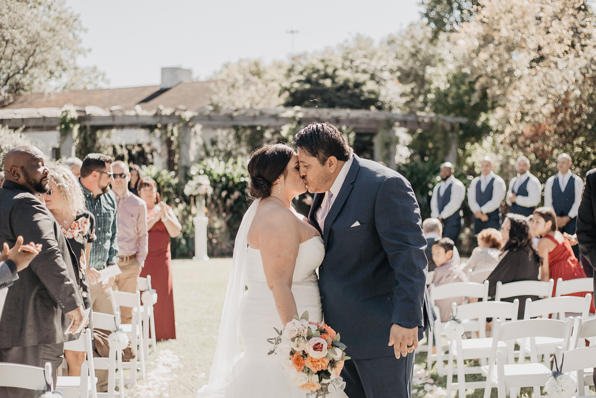 Heather + Javier | Navy and Gold Dallas Texas Discovery Gardens Botanical Wedding | Columbus and Dallas Wedding + Engagement Photographer | Catherine Milliron Photography