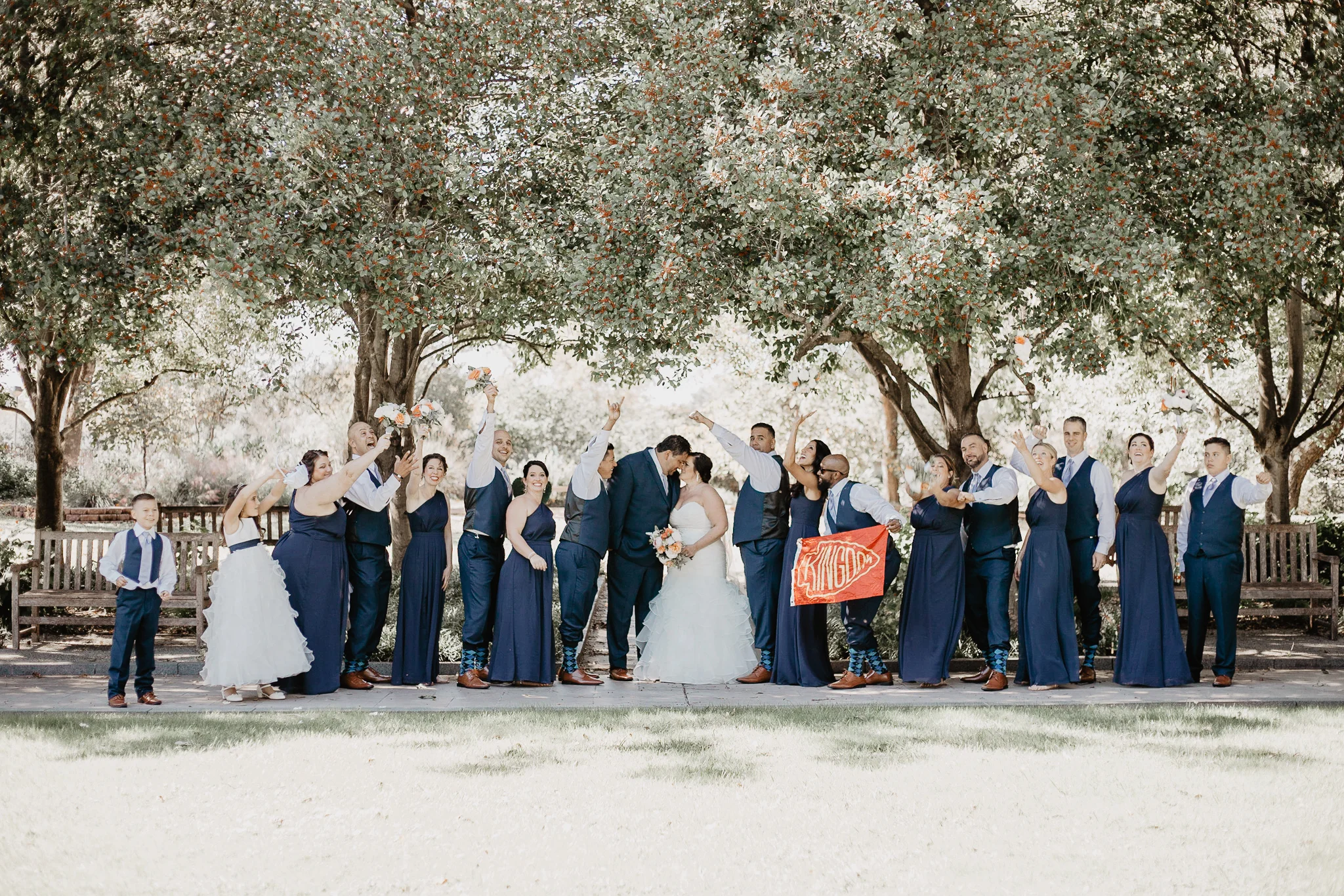 Heather + Javier | Navy and Gold Dallas Texas Discovery Gardens Botanical Wedding | Columbus and Dallas Wedding + Engagement Photographer | Catherine Milliron Photography