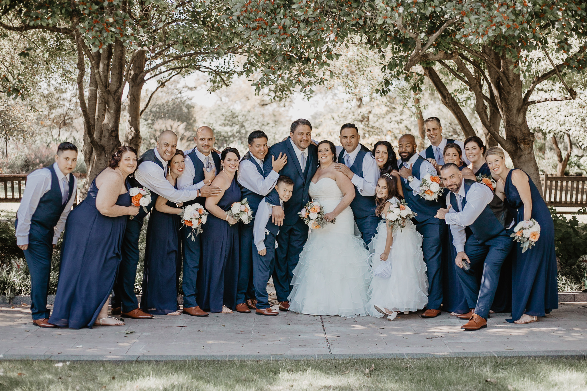 Heather + Javier | Navy and Gold Dallas Texas Discovery Gardens Botanical Wedding | Columbus and Dallas Wedding + Engagement Photographer | Catherine Milliron Photography
