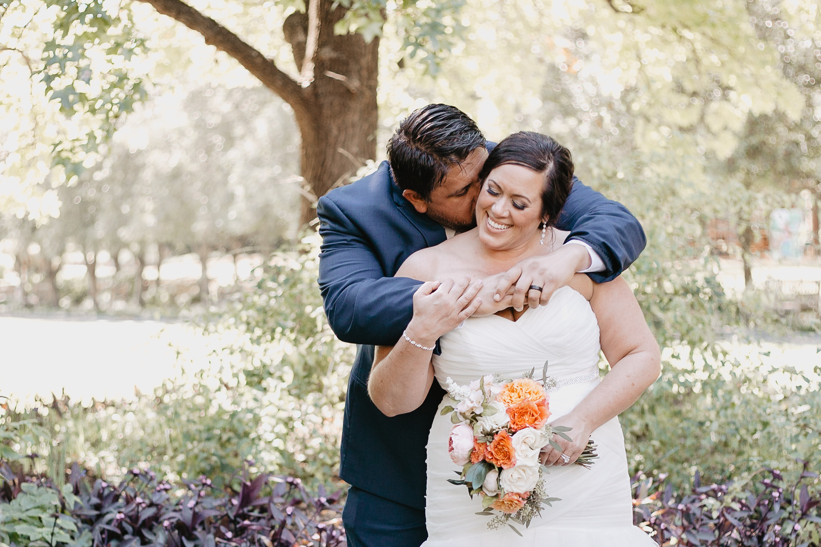 Heather + Javier | Navy and Gold Dallas Texas Discovery Gardens Botanical Wedding | Columbus and Dallas Wedding + Engagement Photographer | Catherine Milliron Photography