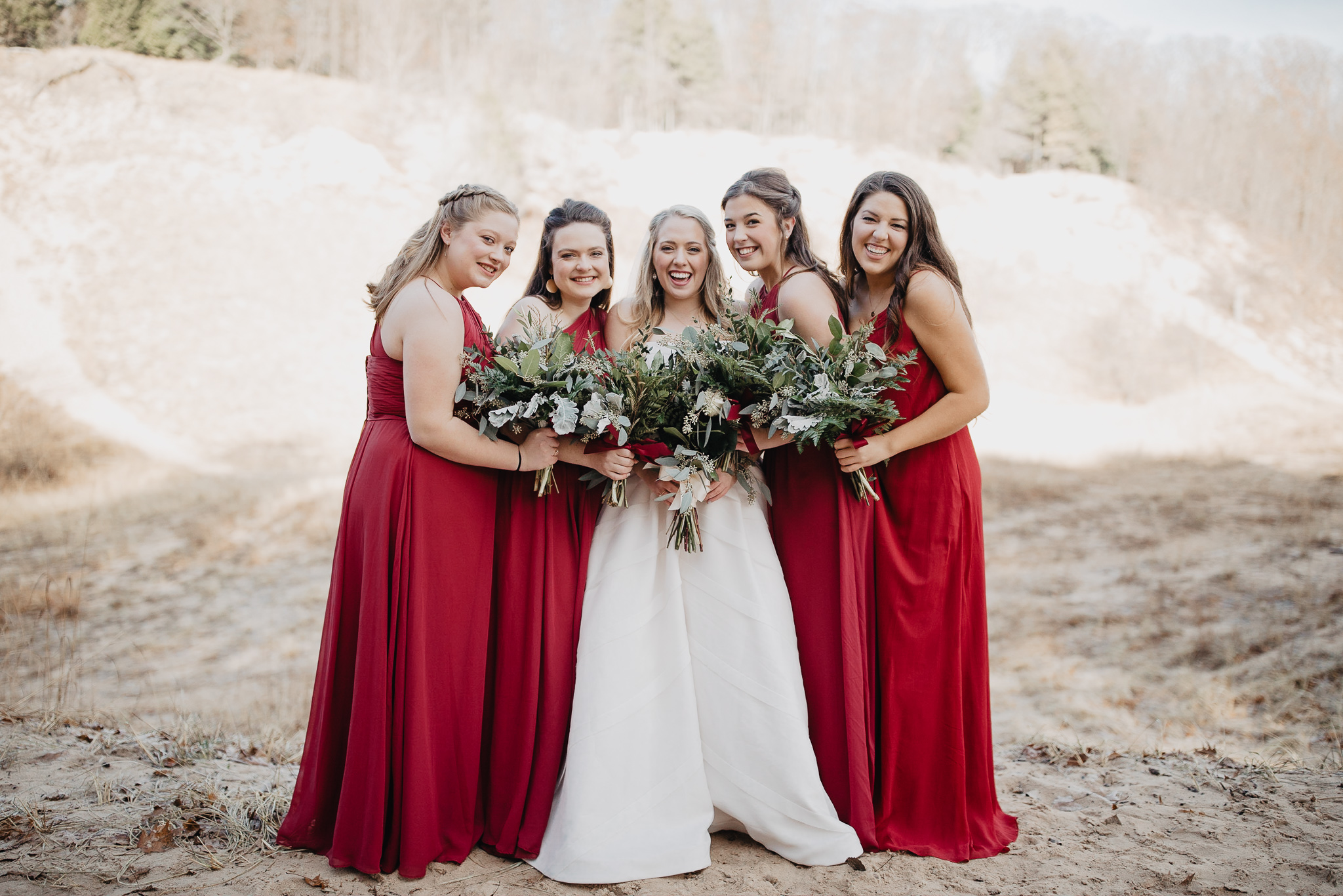 Megan + Jay | Cranberry and Gold Christmas Michigan Wedding | Ohio Wedding + Engagement Photographer | Catherine Milliron Photography