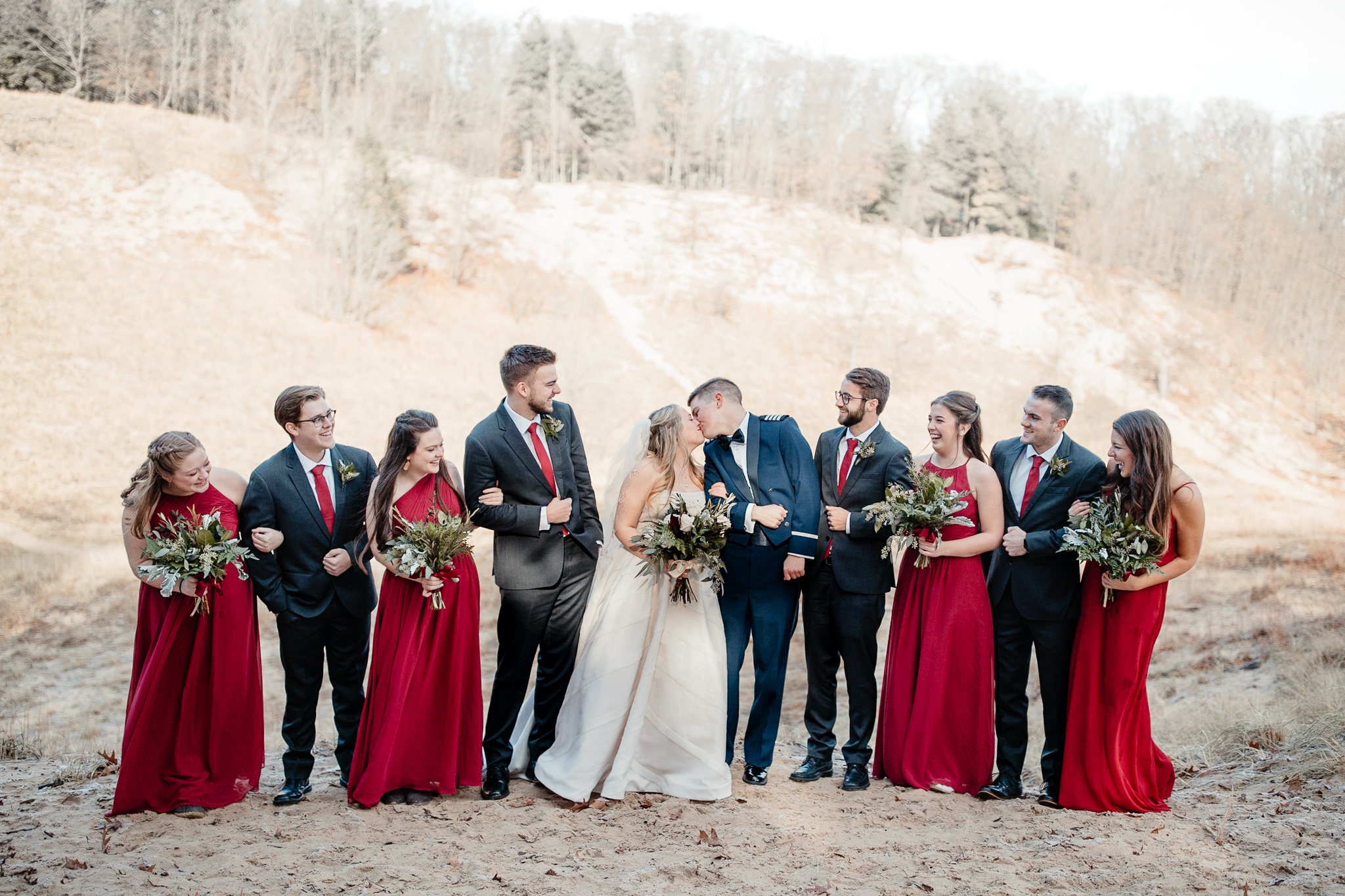 Megan + Jay | Cranberry and Gold Christmas Michigan Wedding | Ohio Wedding + Engagement Photographer | Catherine Milliron Photography