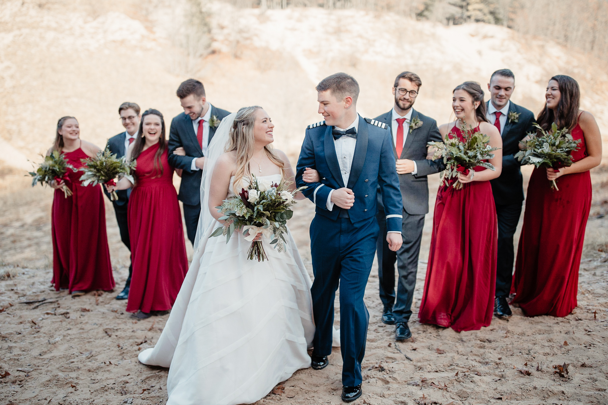 Megan + Jay | Cranberry and Gold Christmas Michigan Wedding | Ohio Wedding + Engagement Photographer | Catherine Milliron Photography