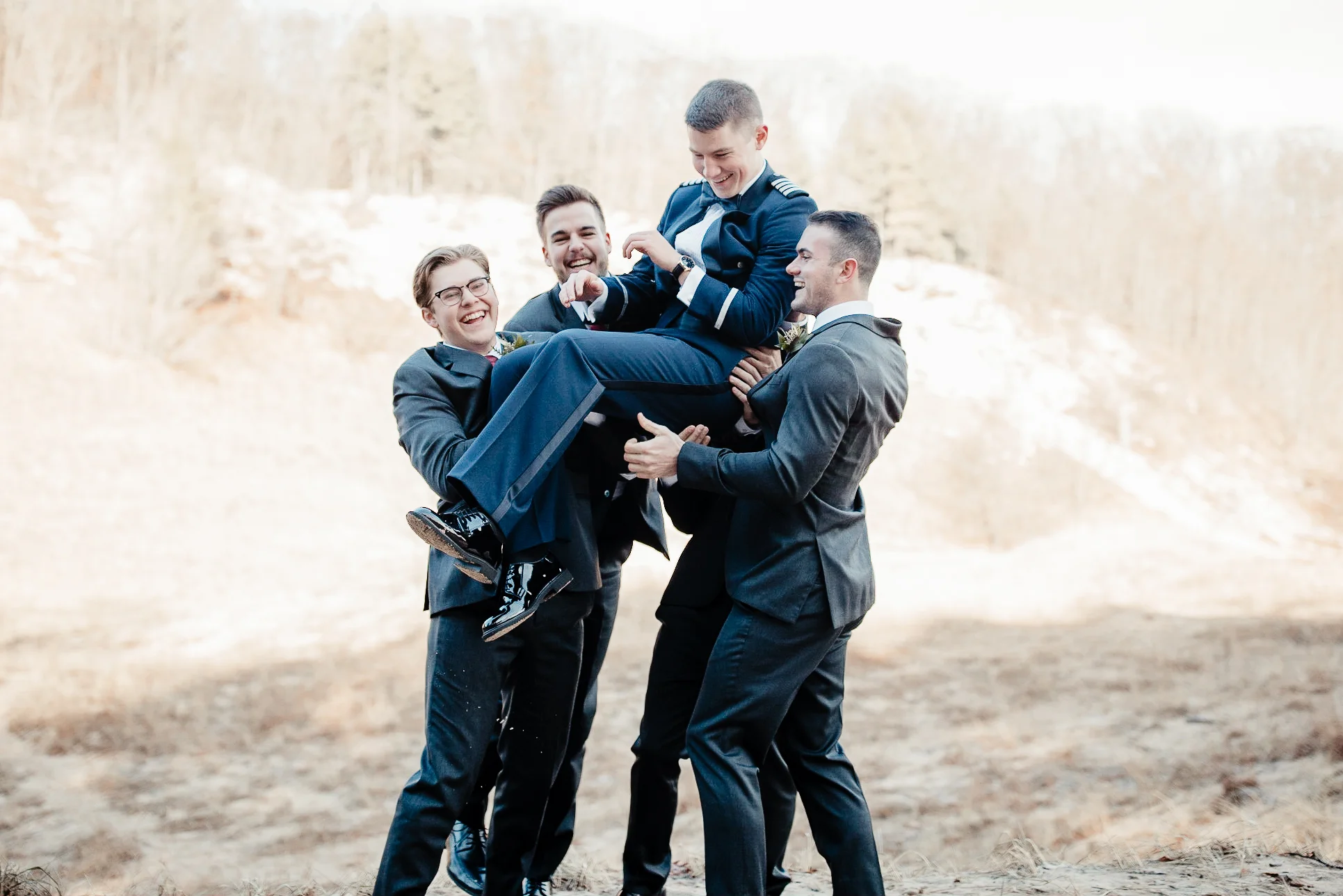 Megan + Jay | Cranberry and Gold Christmas Michigan Wedding | Ohio Wedding + Engagement Photographer | Catherine Milliron Photography