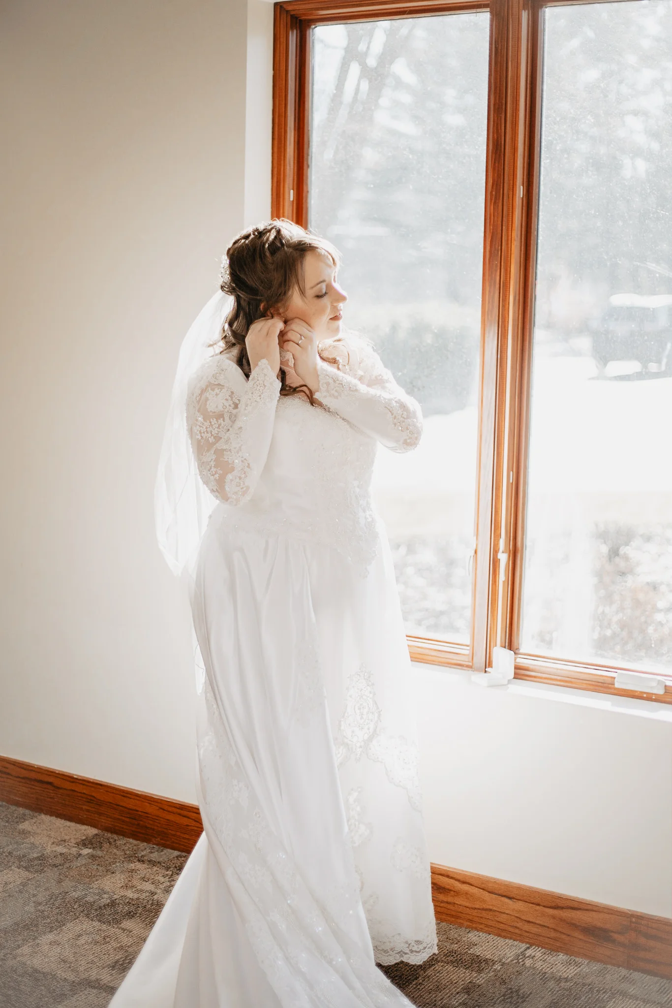 Michaela + Michael | Lilac and Ivory Saint Joseph Michigan Winter Wedding | Ohio Wedding + Engagement Photographer | Catherine Milliron Photography