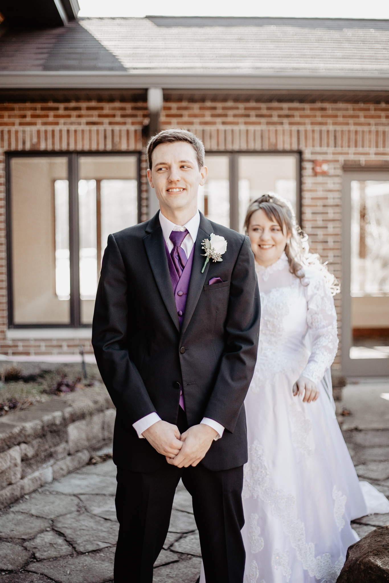 Michaela + Michael | Lilac and Ivory Saint Joseph Michigan Winter Wedding | Ohio Wedding + Engagement Photographer | Catherine Milliron Photography