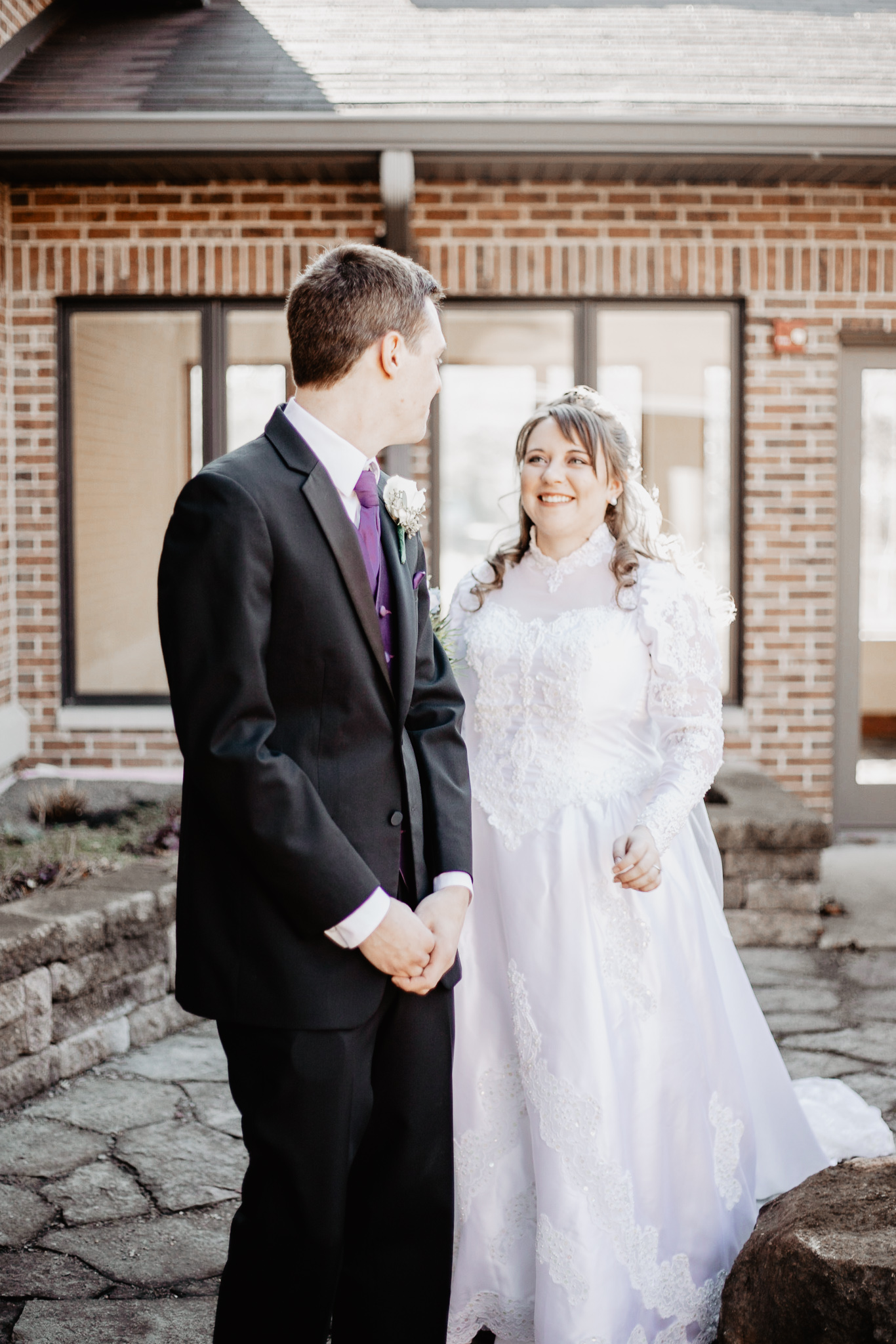 Michaela + Michael | Lilac and Ivory Saint Joseph Michigan Winter Wedding | Ohio Wedding + Engagement Photographer | Catherine Milliron Photography