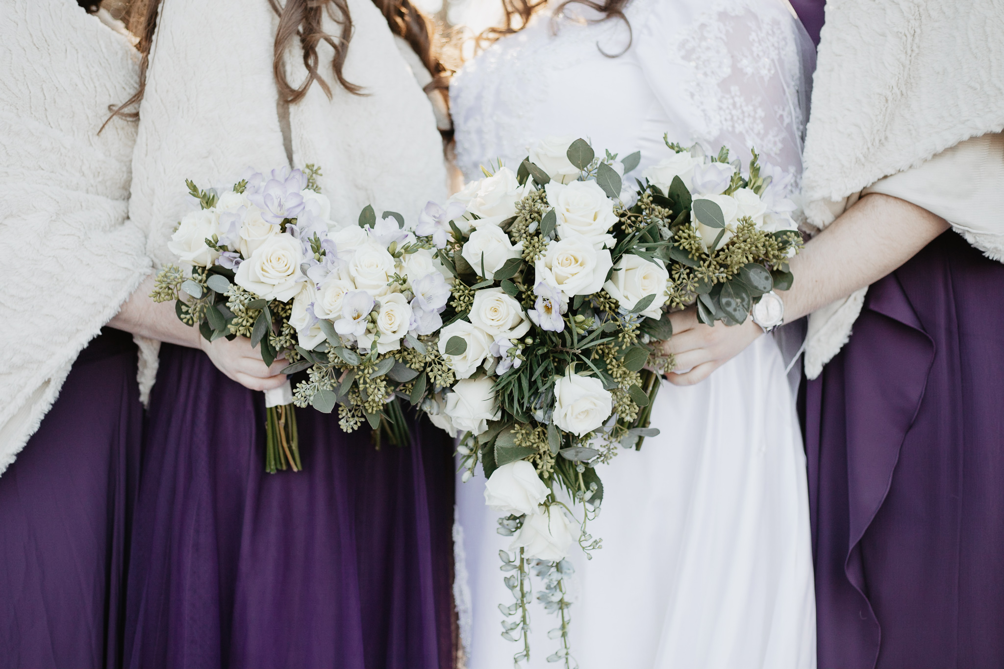 Michaela + Michael | Lilac and Ivory Saint Joseph Michigan Winter Wedding | Ohio Wedding + Engagement Photographer | Catherine Milliron Photography