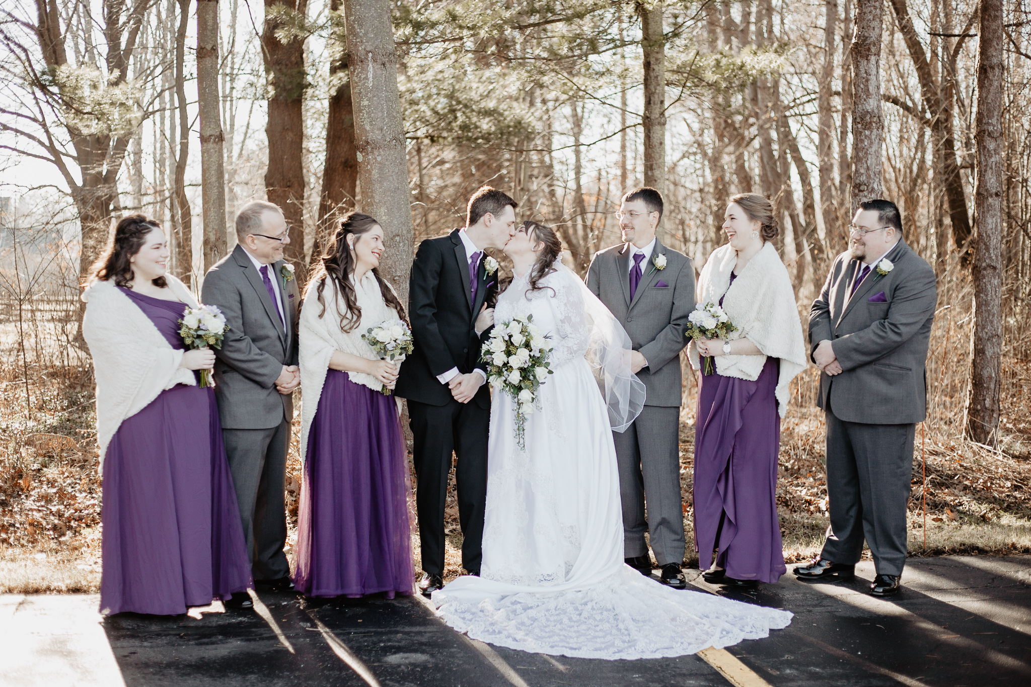 Michaela + Michael | Lilac and Ivory Saint Joseph Michigan Winter Wedding | Ohio Wedding + Engagement Photographer | Catherine Milliron Photography