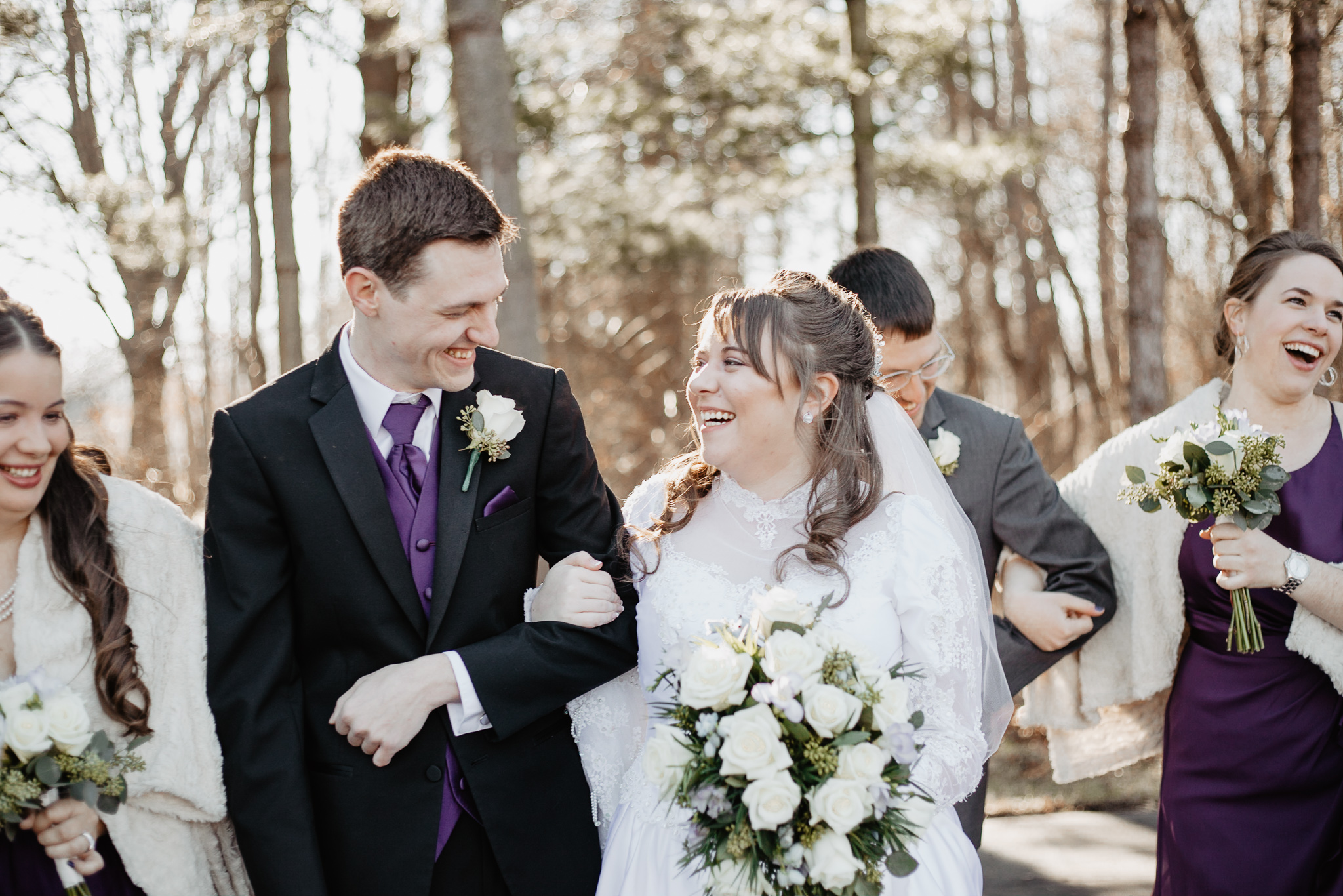 Michaela + Michael | Lilac and Ivory Saint Joseph Michigan Winter Wedding | Ohio Wedding + Engagement Photographer | Catherine Milliron Photography