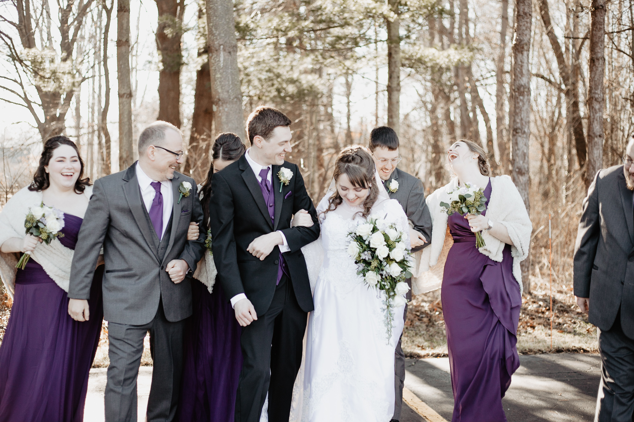 Michaela + Michael | Lilac and Ivory Saint Joseph Michigan Winter Wedding | Ohio Wedding + Engagement Photographer | Catherine Milliron Photography