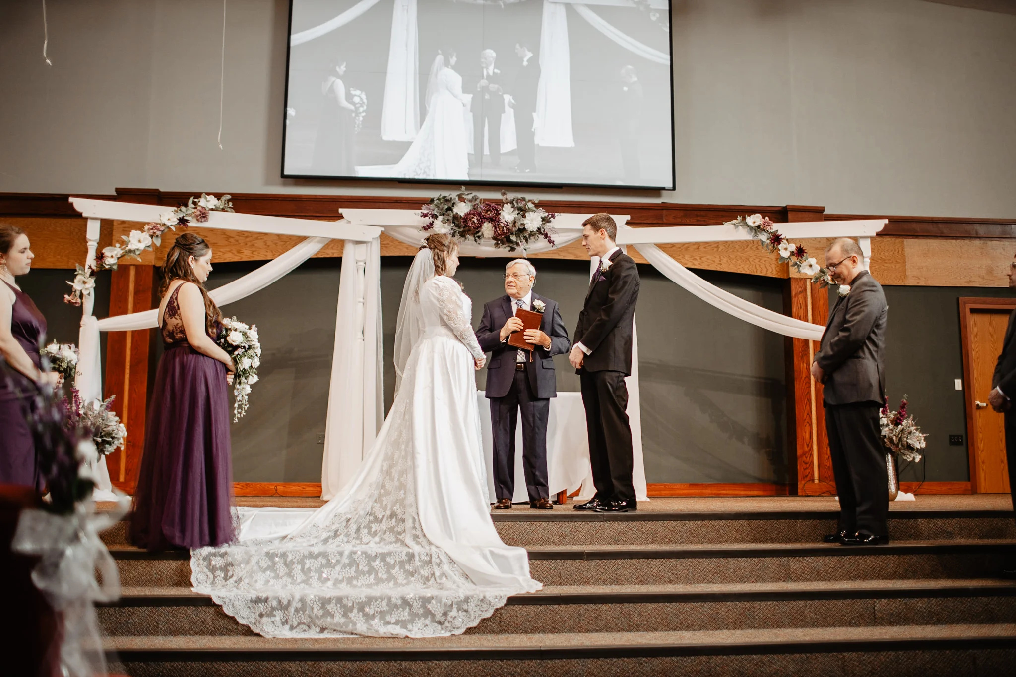 Michaela + Michael | Lilac and Ivory Saint Joseph Michigan Winter Wedding | Ohio Wedding + Engagement Photographer | Catherine Milliron Photography