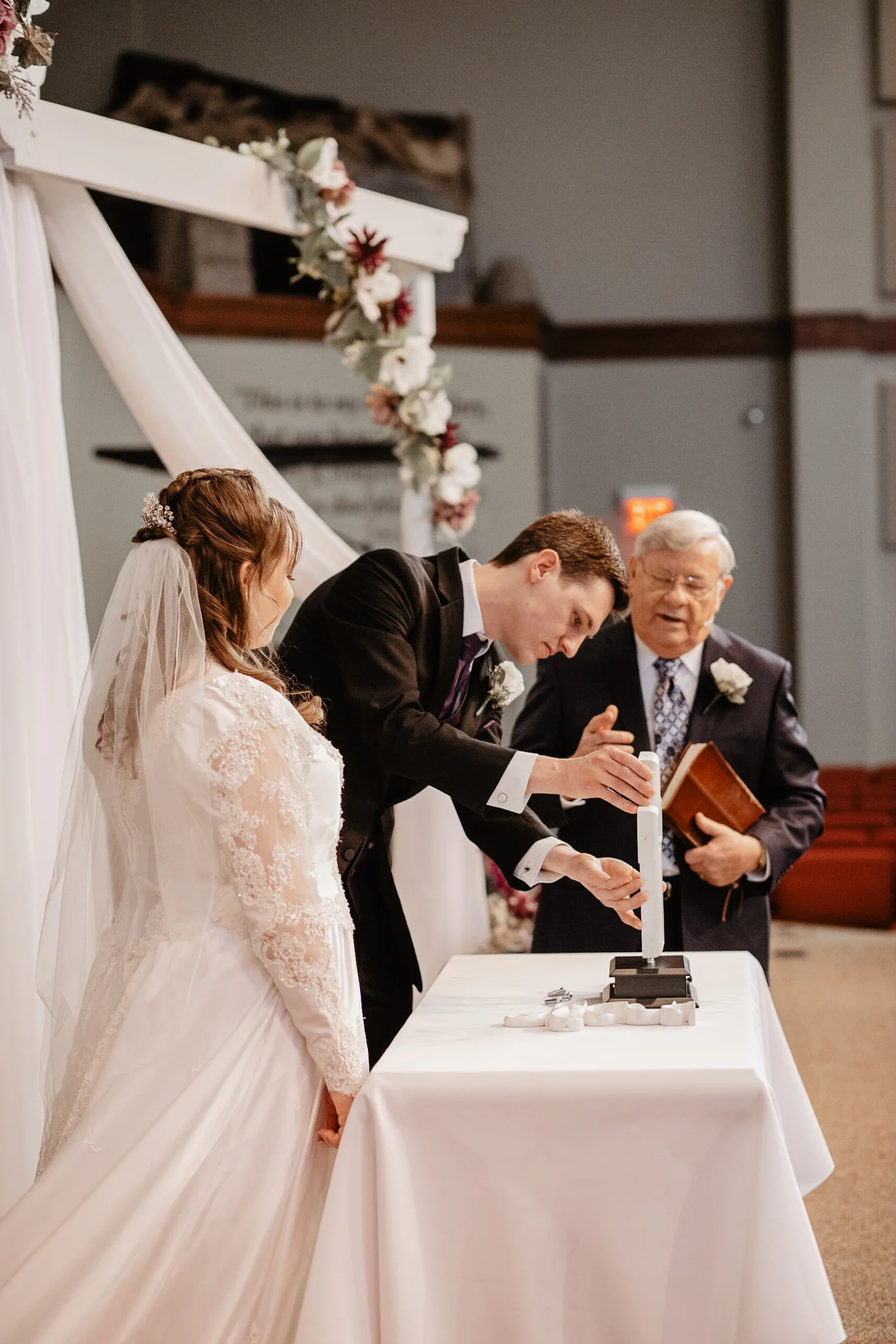 Michaela + Michael | Lilac and Ivory Saint Joseph Michigan Winter Wedding | Ohio Wedding + Engagement Photographer | Catherine Milliron Photography