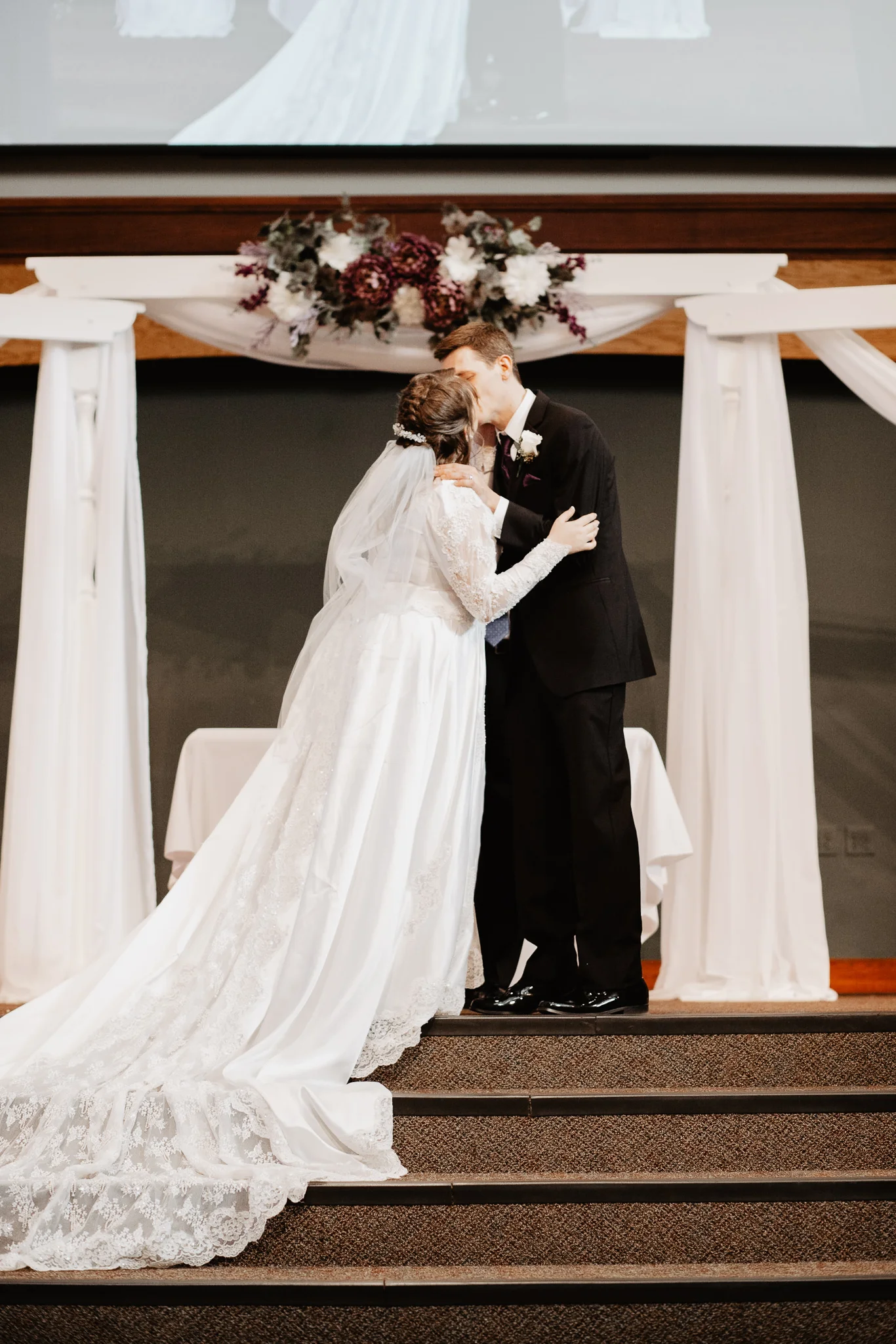 Michaela + Michael | Lilac and Ivory Saint Joseph Michigan Winter Wedding | Ohio Wedding + Engagement Photographer | Catherine Milliron Photography