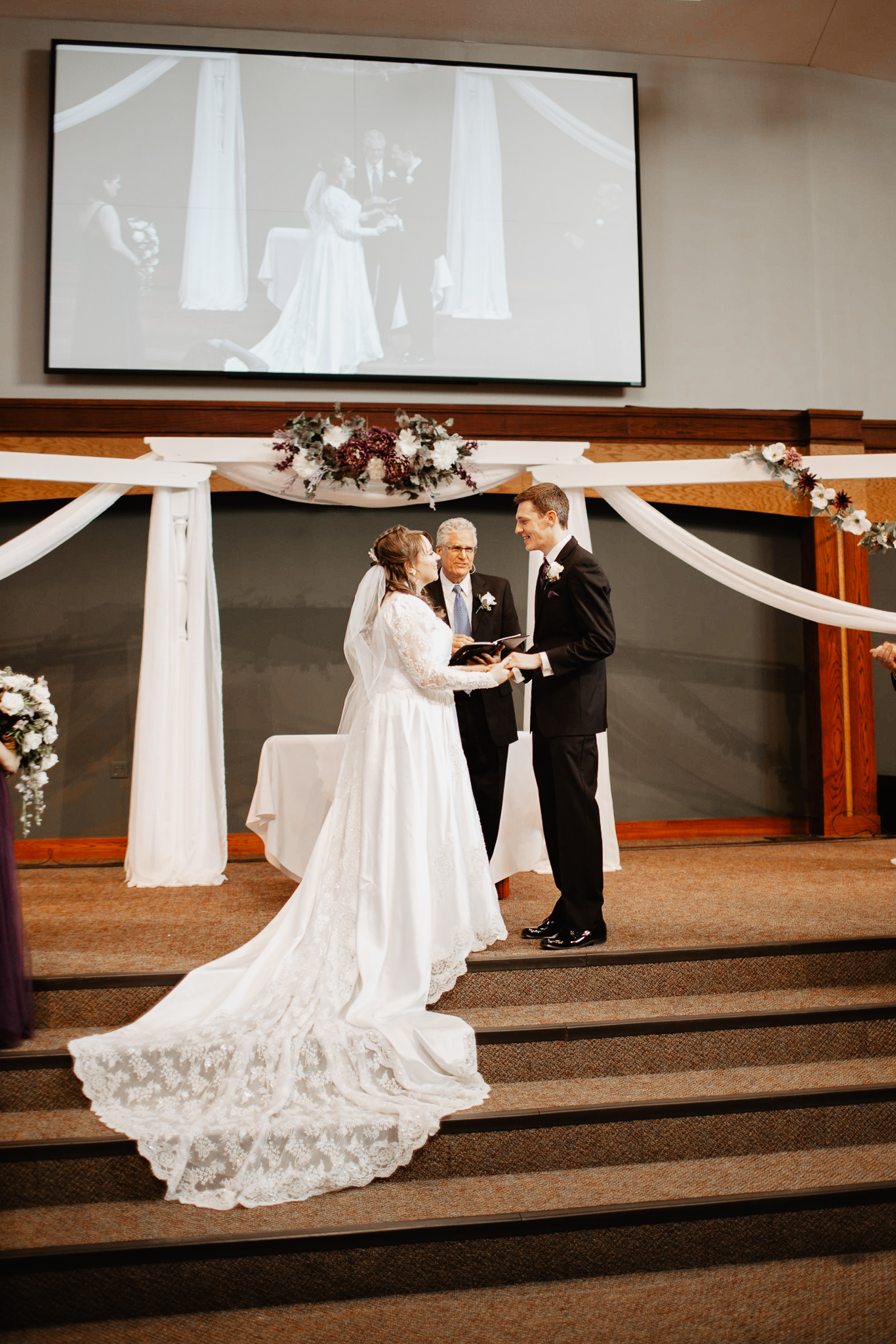 Michaela + Michael | Lilac and Ivory Saint Joseph Michigan Winter Wedding | Ohio Wedding + Engagement Photographer | Catherine Milliron Photography