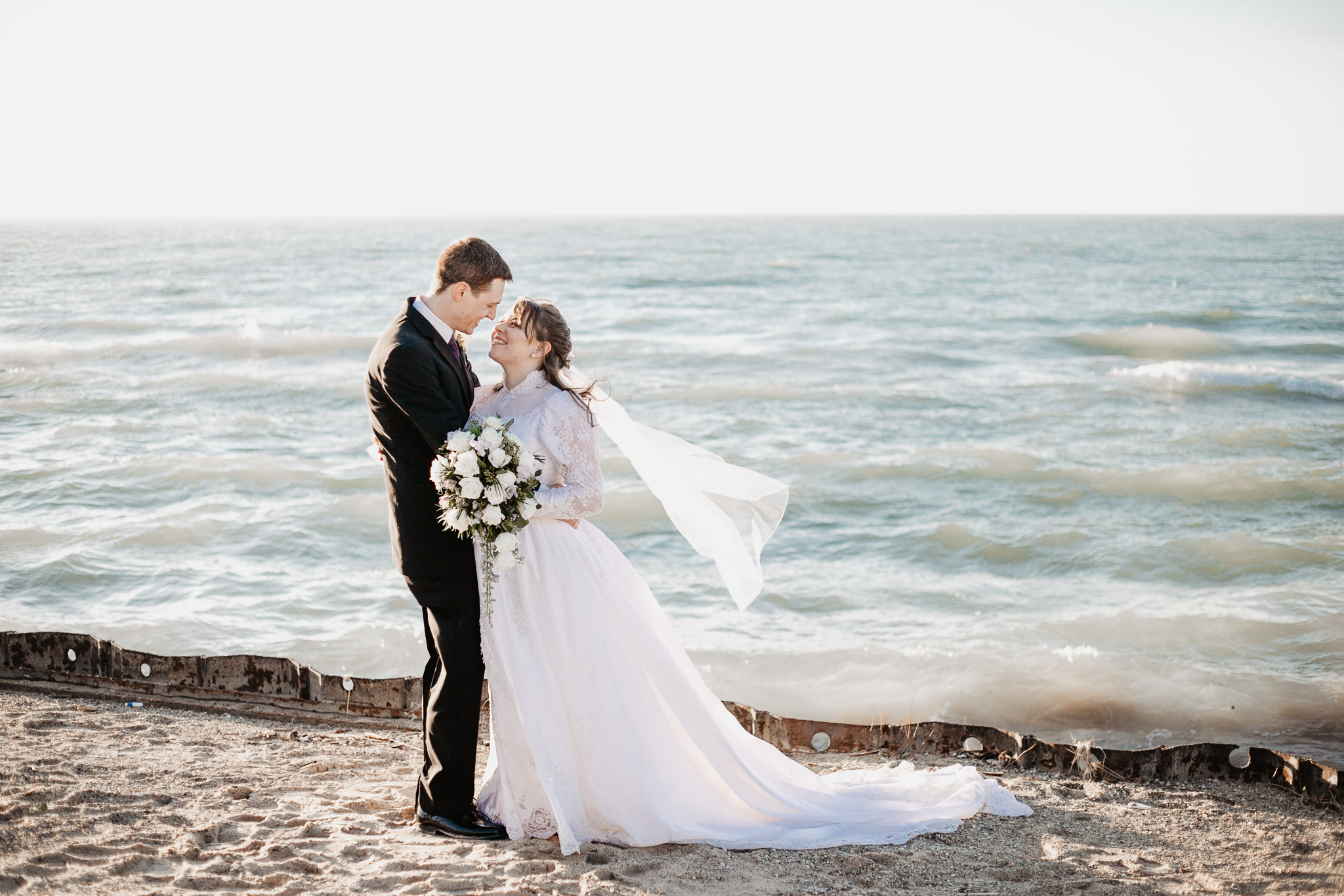 Michaela + Michael | Lilac and Ivory Saint Joseph Michigan Winter Wedding | Ohio Wedding + Engagement Photographer | Catherine Milliron Photography