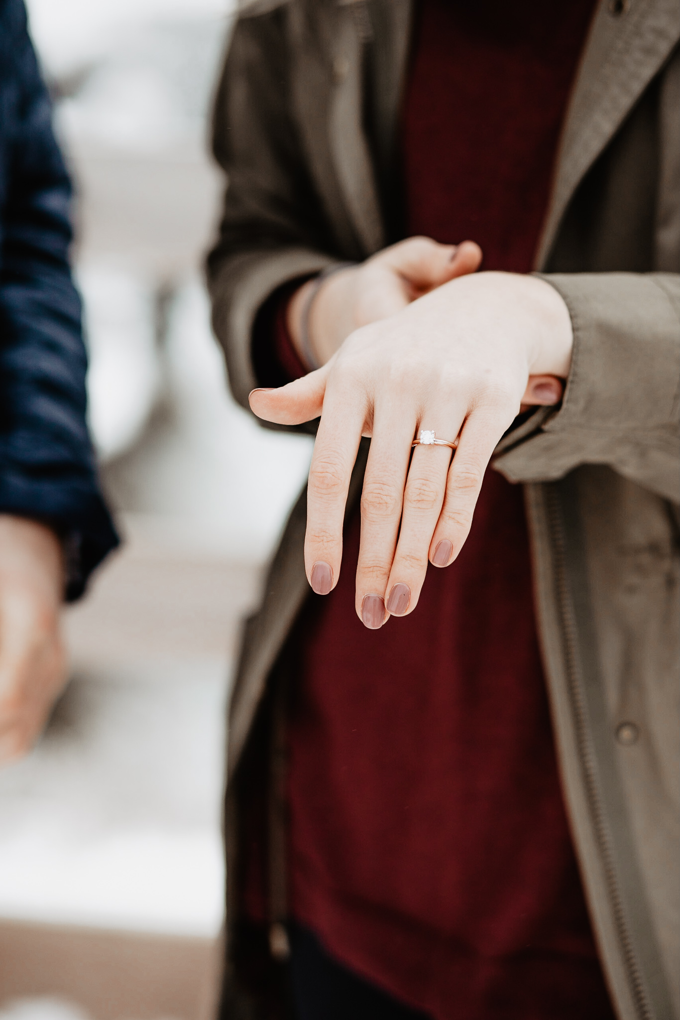 Anna + Stephen | Ohio Waterfall Winter Surprise Proposal | Columbus Wedding + Engagement Photographer | Catherine Milliron Photography