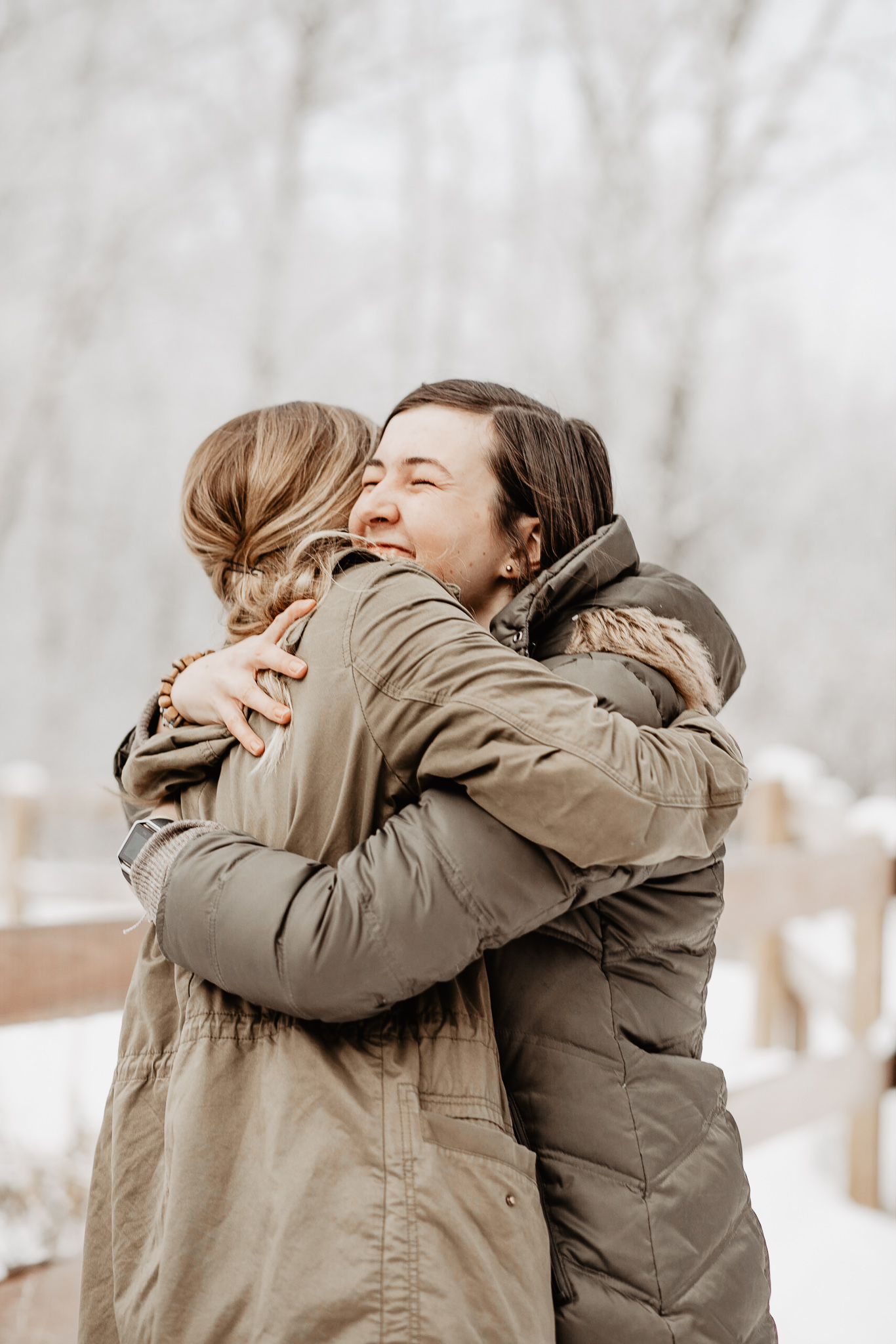 Anna + Stephen | Ohio Waterfall Winter Surprise Proposal | Columbus Wedding + Engagement Photographer | Catherine Milliron Photography