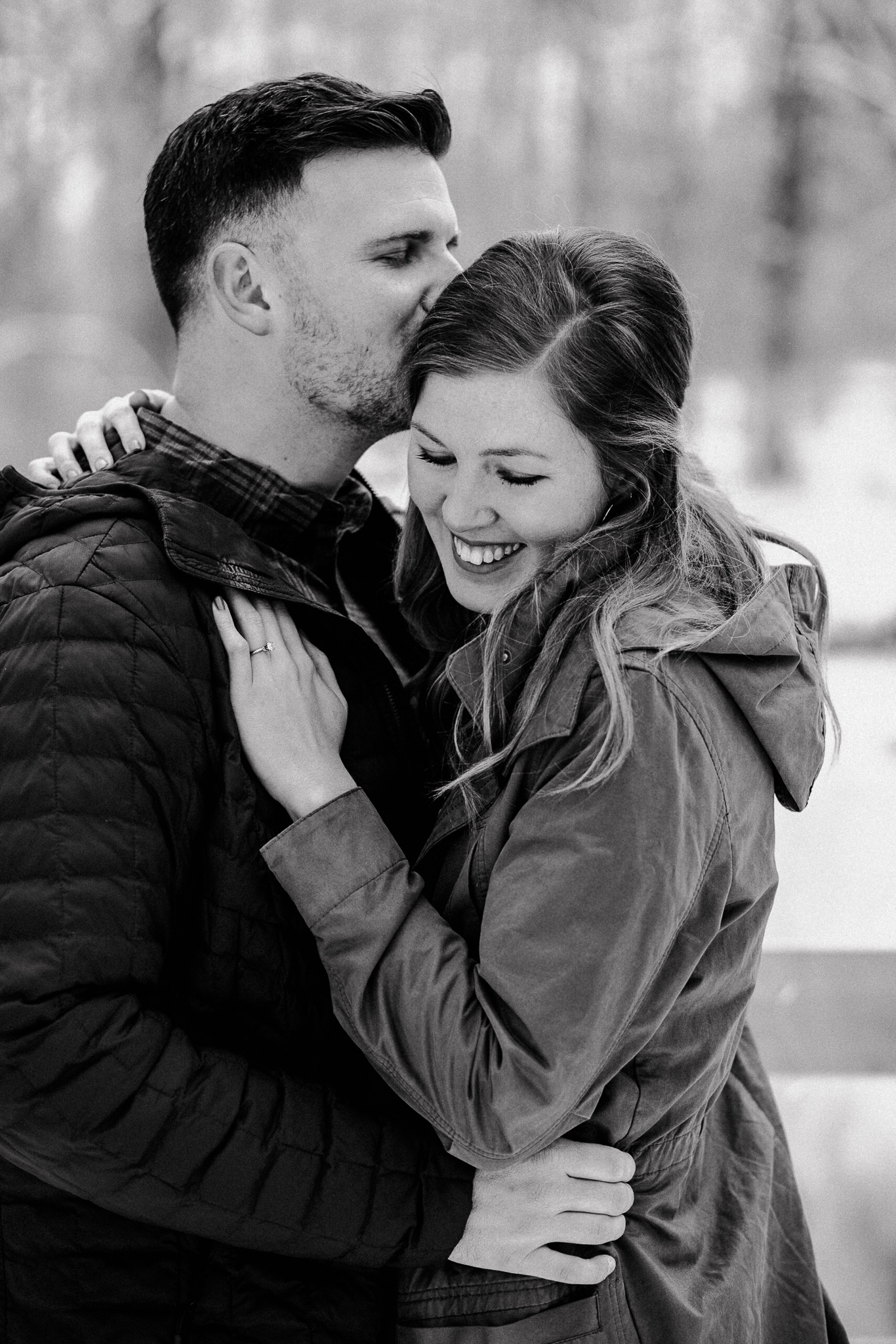 Anna + Stephen | Ohio Waterfall Winter Surprise Proposal | Columbus Wedding + Engagement Photographer | Catherine Milliron Photography