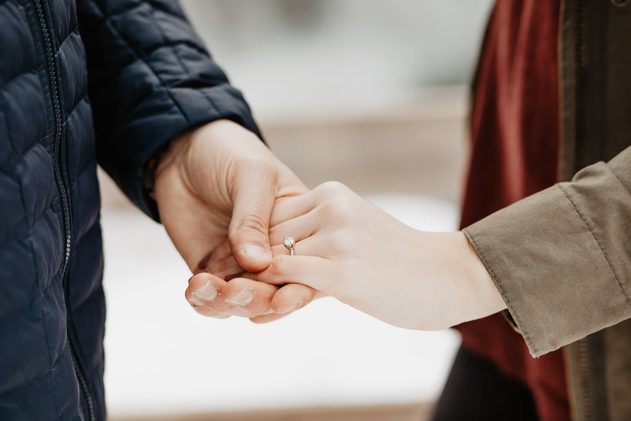 Anna + Stephen | Ohio Waterfall Winter Surprise Proposal | Columbus Wedding + Engagement Photographer | Catherine Milliron Photography