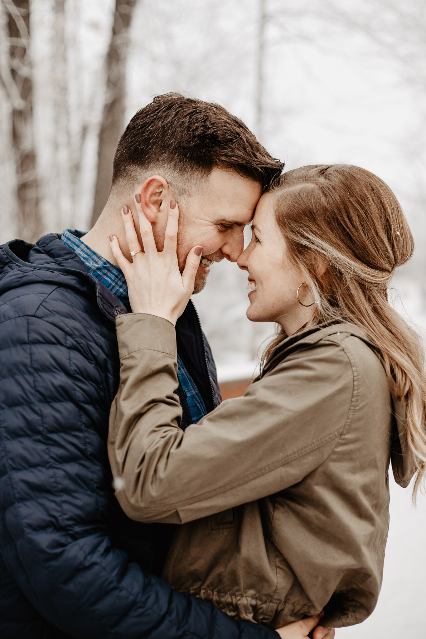 Anna + Stephen | Ohio Waterfall Winter Surprise Proposal | Columbus Wedding + Engagement Photographer | Catherine Milliron Photography