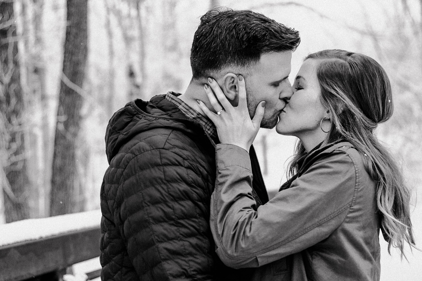 Anna + Stephen | Ohio Waterfall Winter Surprise Proposal | Columbus Wedding + Engagement Photographer | Catherine Milliron Photography