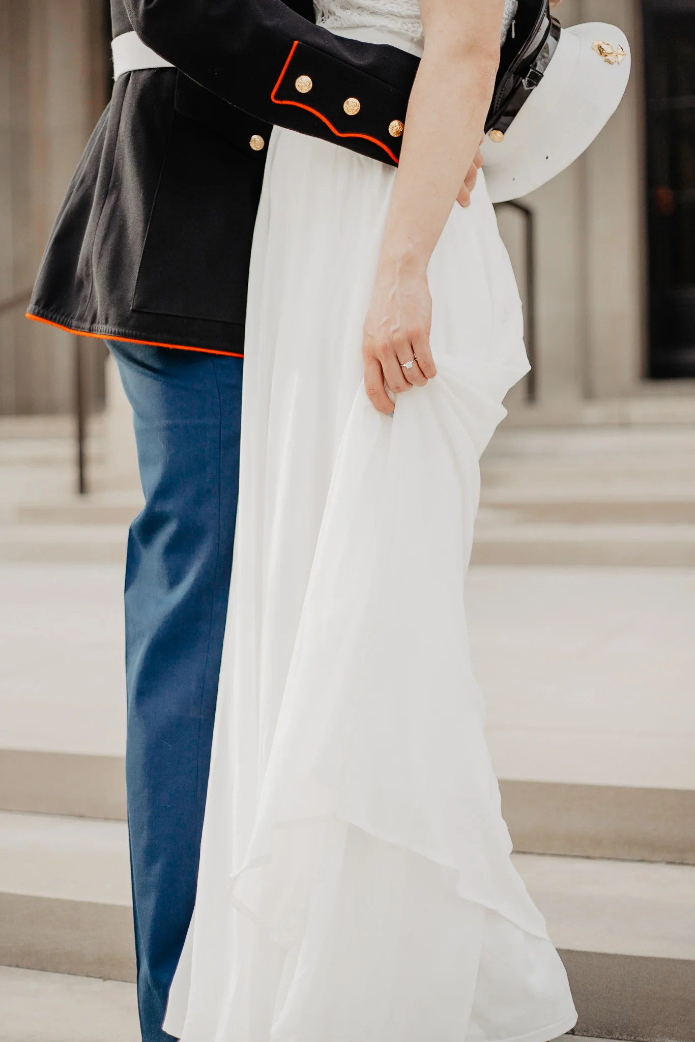 Emily + Daniel | Stunning Columbus Museum of Art Military Engagement Session | Catherine Milliron Photography | Ohio Wedding + Engagement Photographer