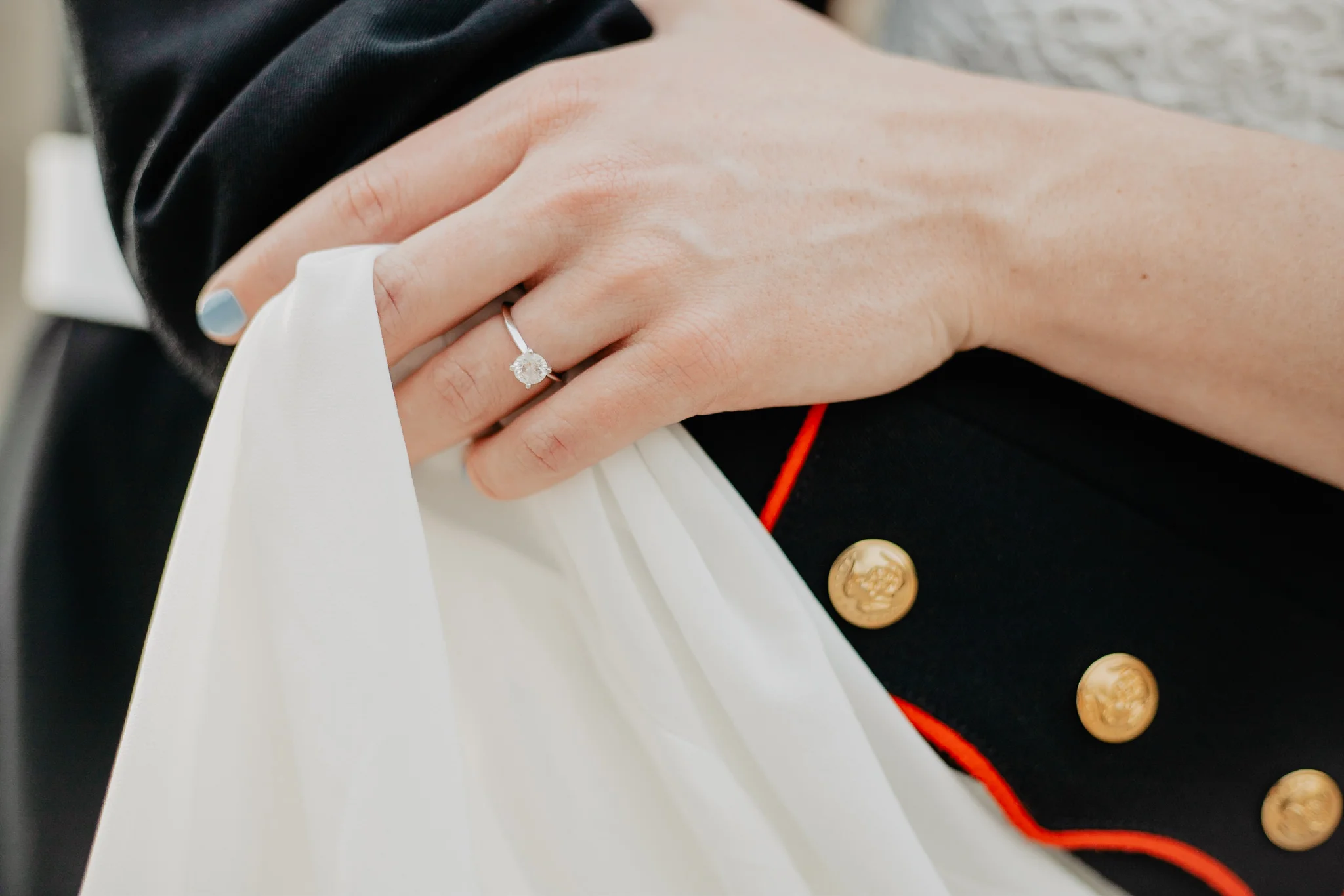 Emily + Daniel | Stunning Columbus Museum of Art Military Engagement Session | Catherine Milliron Photography | Ohio Wedding + Engagement Photographer