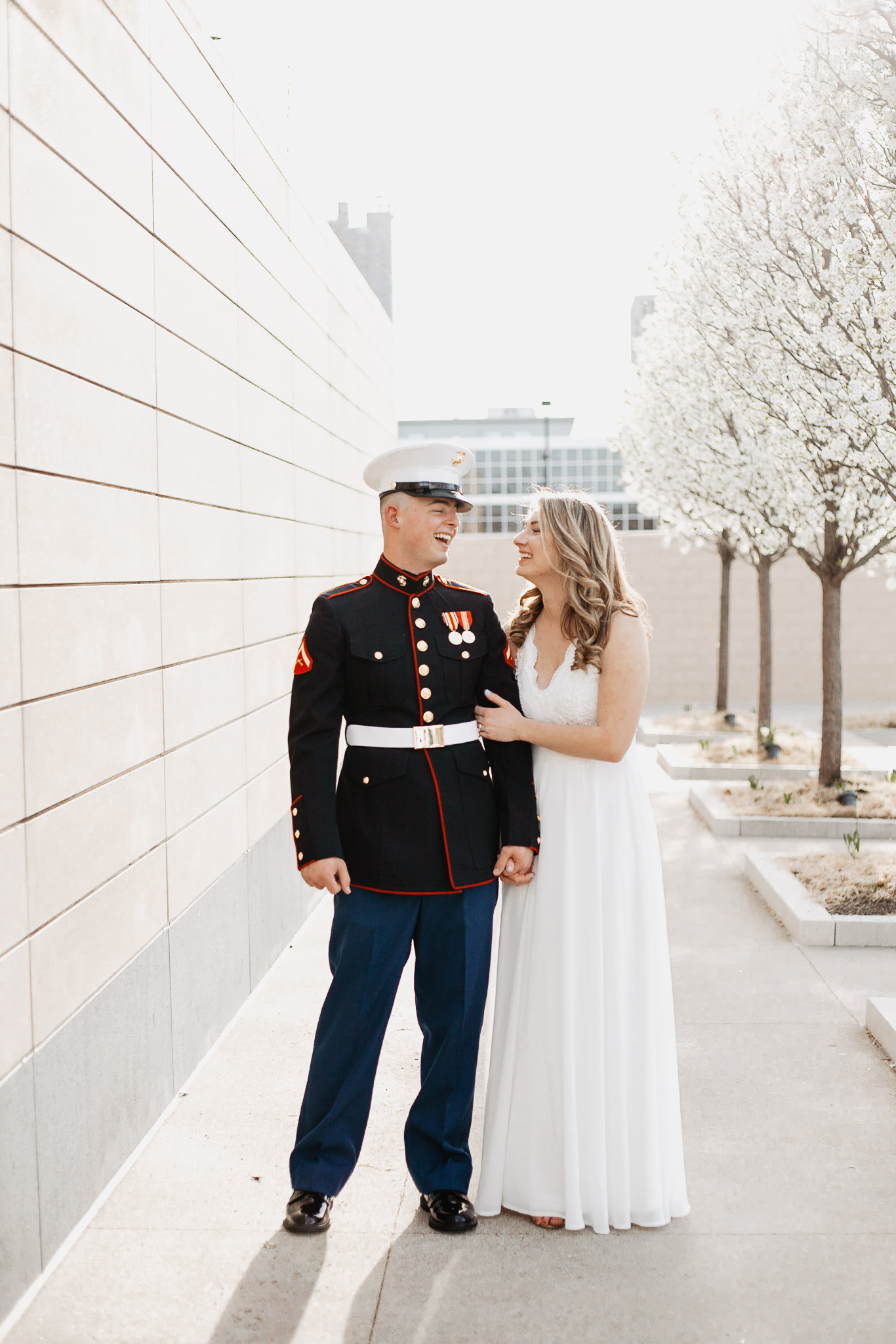 Emily + Daniel | Stunning Columbus Museum of Art Military Engagement Session | Catherine Milliron Photography | Ohio Wedding + Engagement Photographer