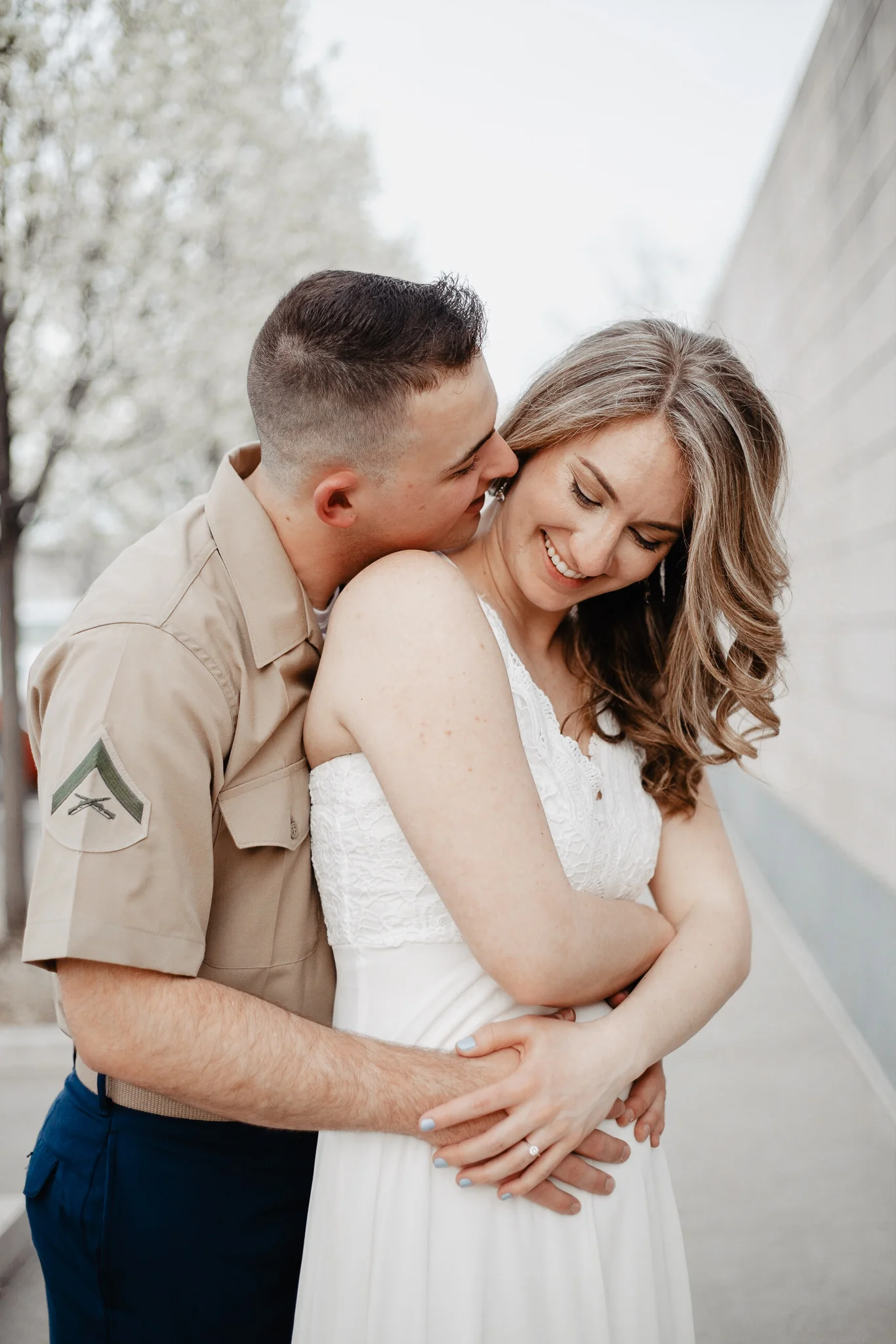 Emily + Daniel | Stunning Columbus Museum of Art Military Engagement Session | Catherine Milliron Photography | Ohio Wedding + Engagement Photographer