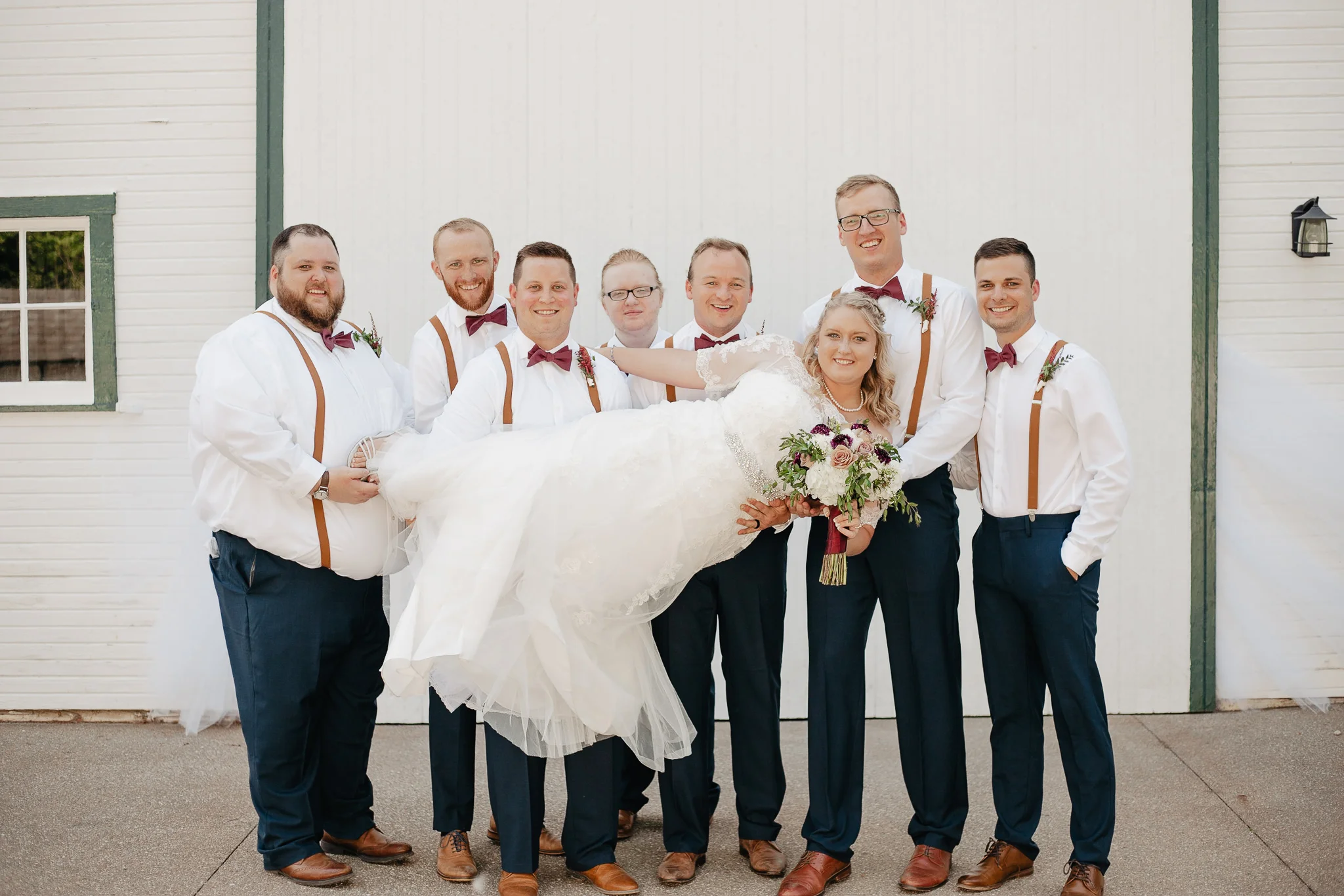 Hannah + Mike | Chianti and Navy Columbus Wedding at Little Brooke Meadow | Catherine Milliron Photography | Ohio Wedding + Engagement Photographer