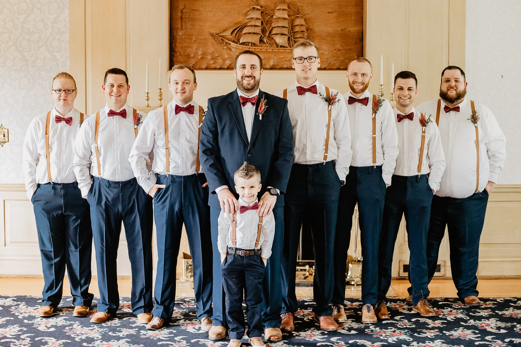 Hannah + Mike | Chianti and Navy Columbus Wedding at Little Brooke Meadow | Catherine Milliron Photography | Ohio Wedding + Engagement Photographer