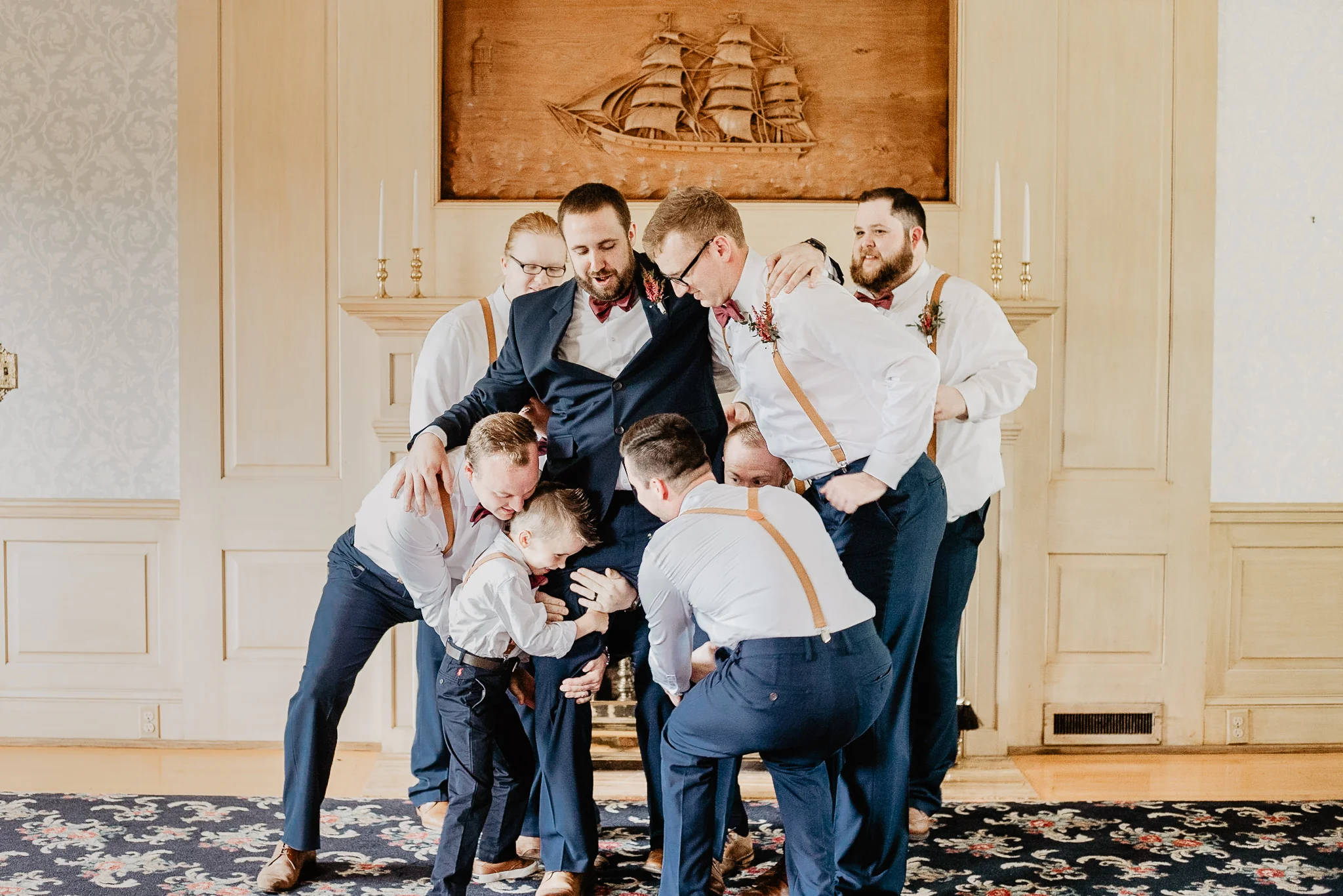 Hannah + Mike | Chianti and Navy Columbus Wedding at Little Brooke Meadow | Catherine Milliron Photography | Ohio Wedding + Engagement Photographer