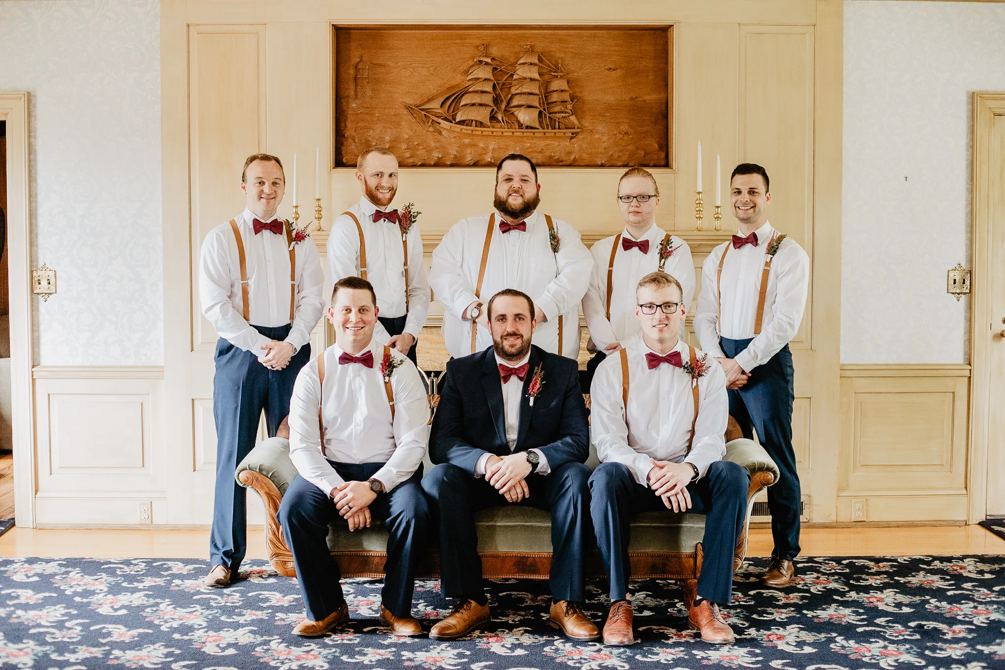 Hannah + Mike | Chianti and Navy Columbus Wedding at Little Brooke Meadow | Catherine Milliron Photography | Ohio Wedding + Engagement Photographer