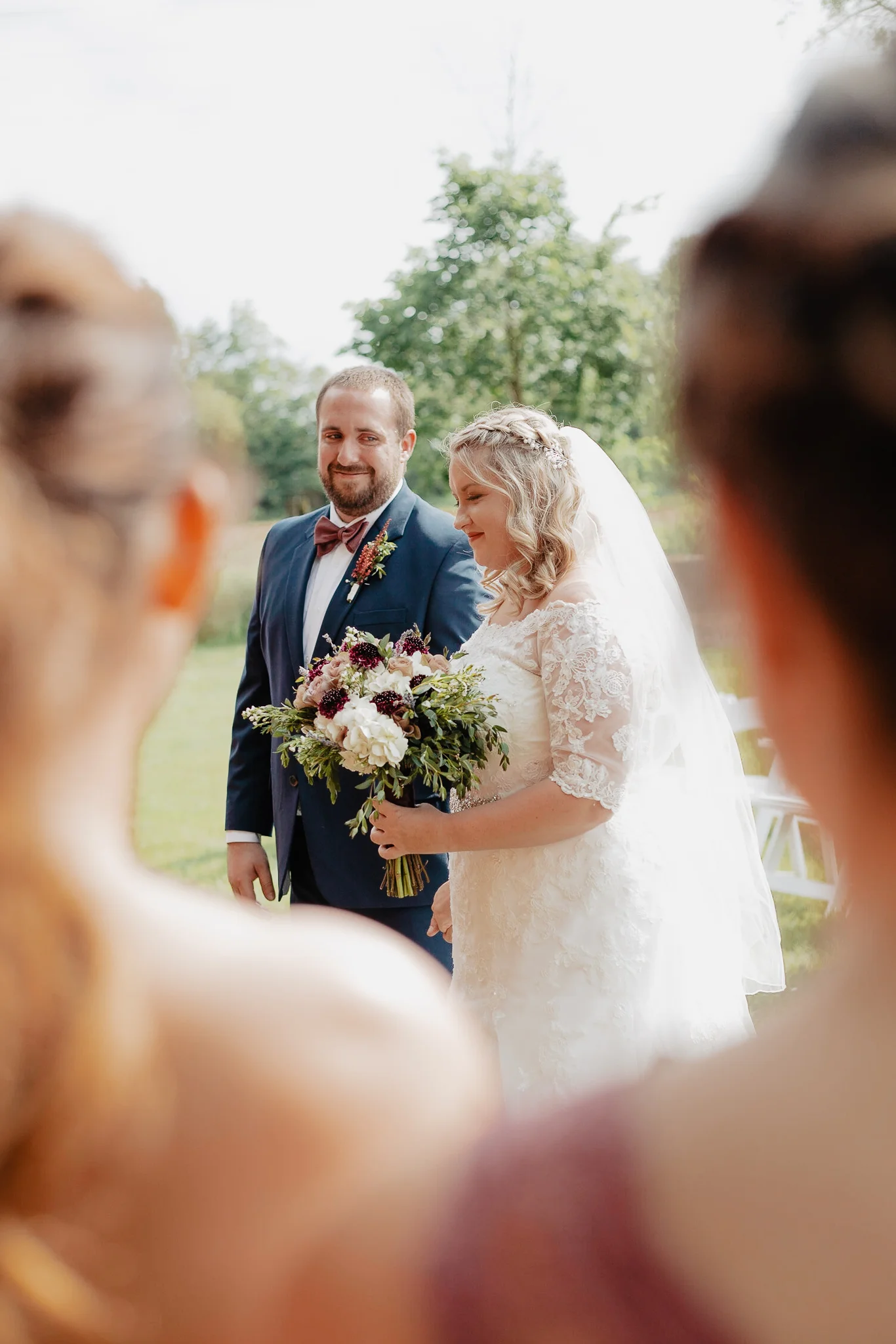 Hannah + Mike | Chianti and Navy Columbus Wedding at Little Brooke Meadow | Catherine Milliron Photography | Ohio Wedding + Engagement Photographer