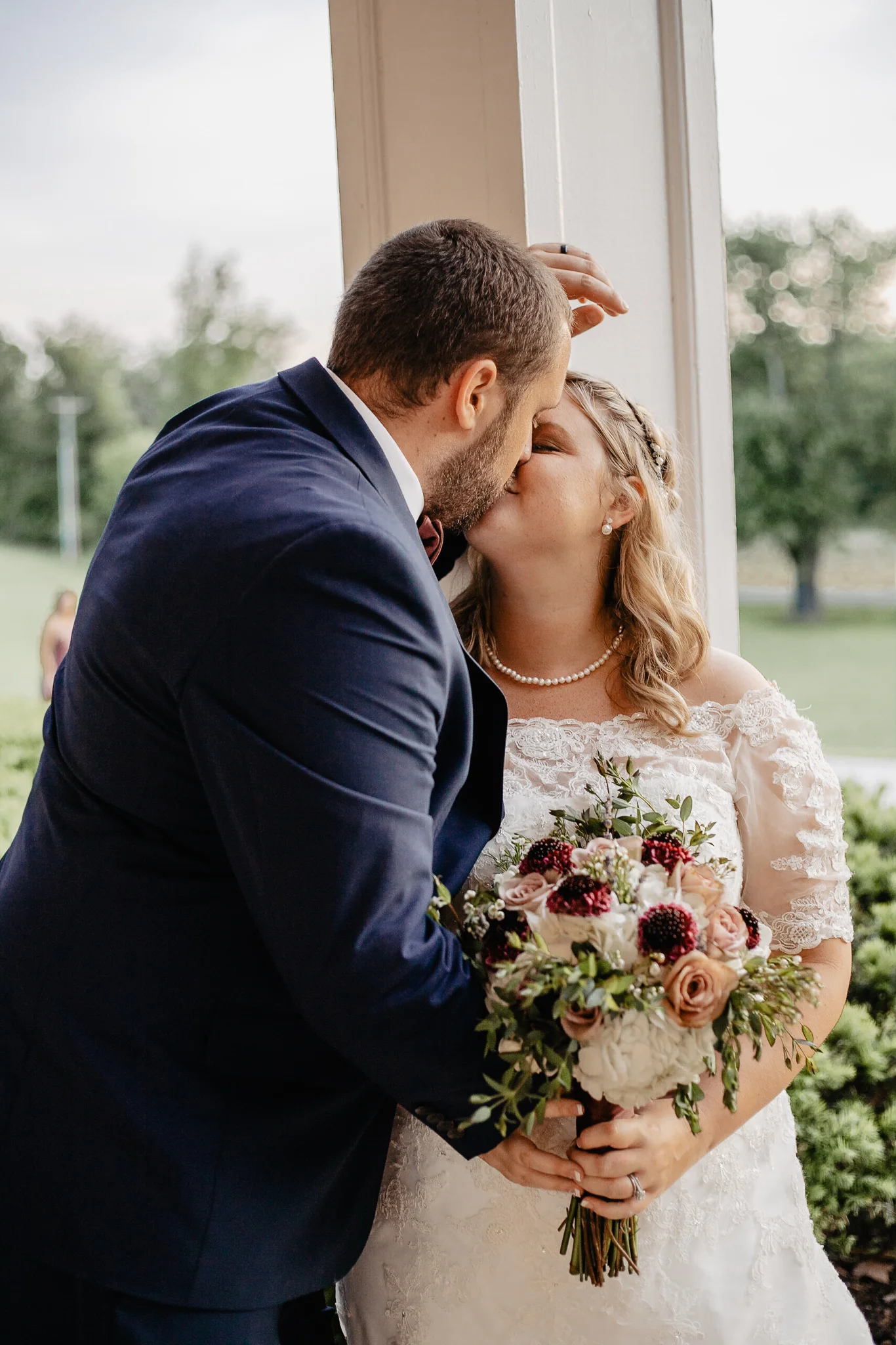 Hannah + Mike | Chianti and Navy Columbus Wedding at Little Brooke Meadow | Catherine Milliron Photography | Ohio Wedding + Engagement Photographer