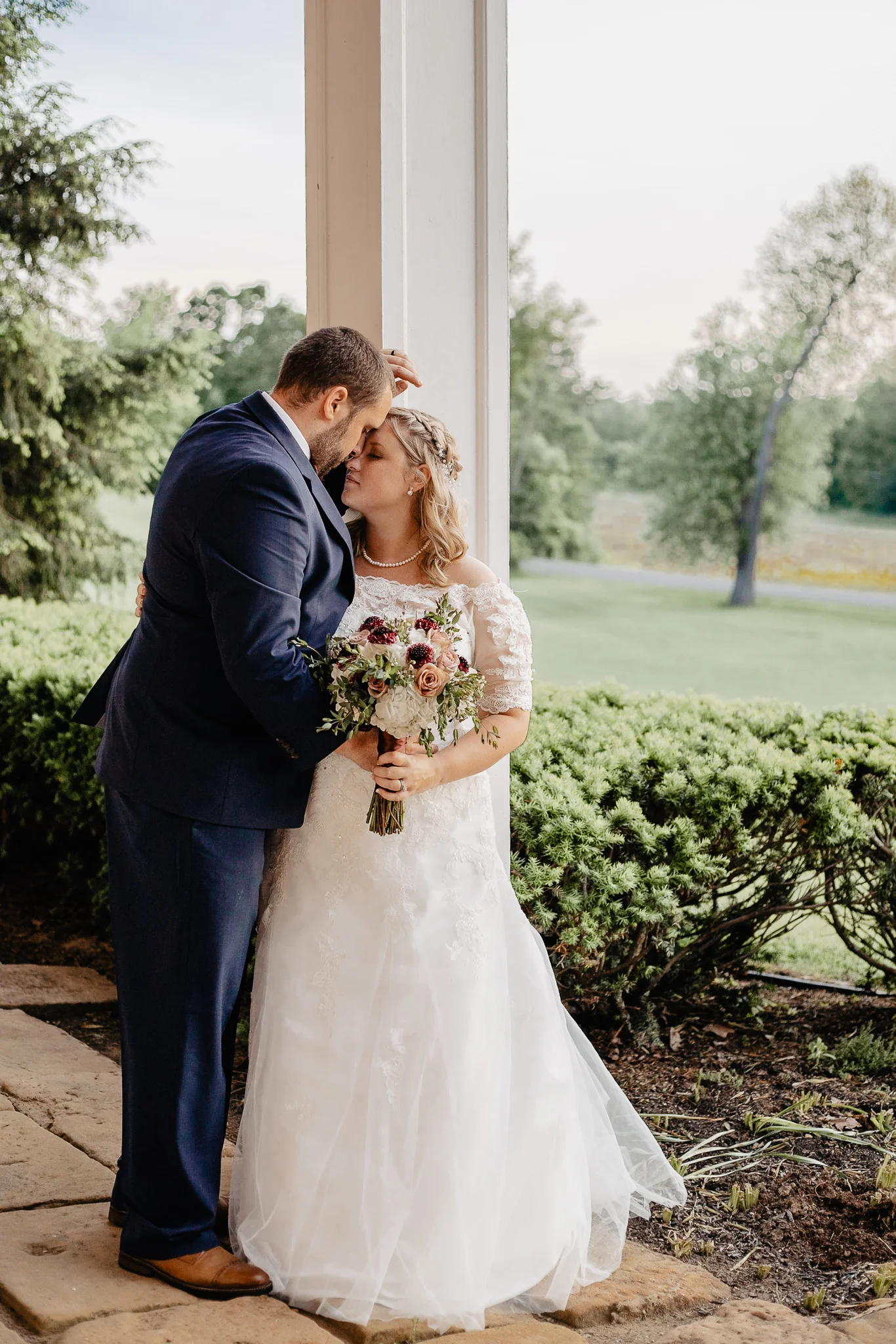 Hannah + Mike | Chianti and Navy Columbus Wedding at Little Brooke Meadow | Catherine Milliron Photography | Ohio Wedding + Engagement Photographer
